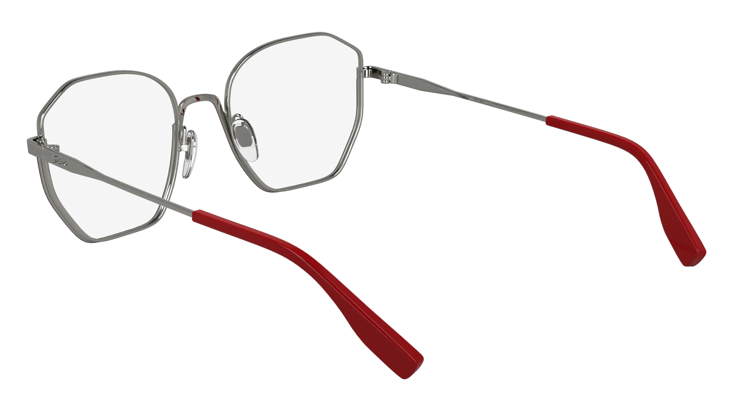 Karl Lagerfeld KL356 638 Montature da vista Metallo Rosso Squadrata Normale - immagine 3