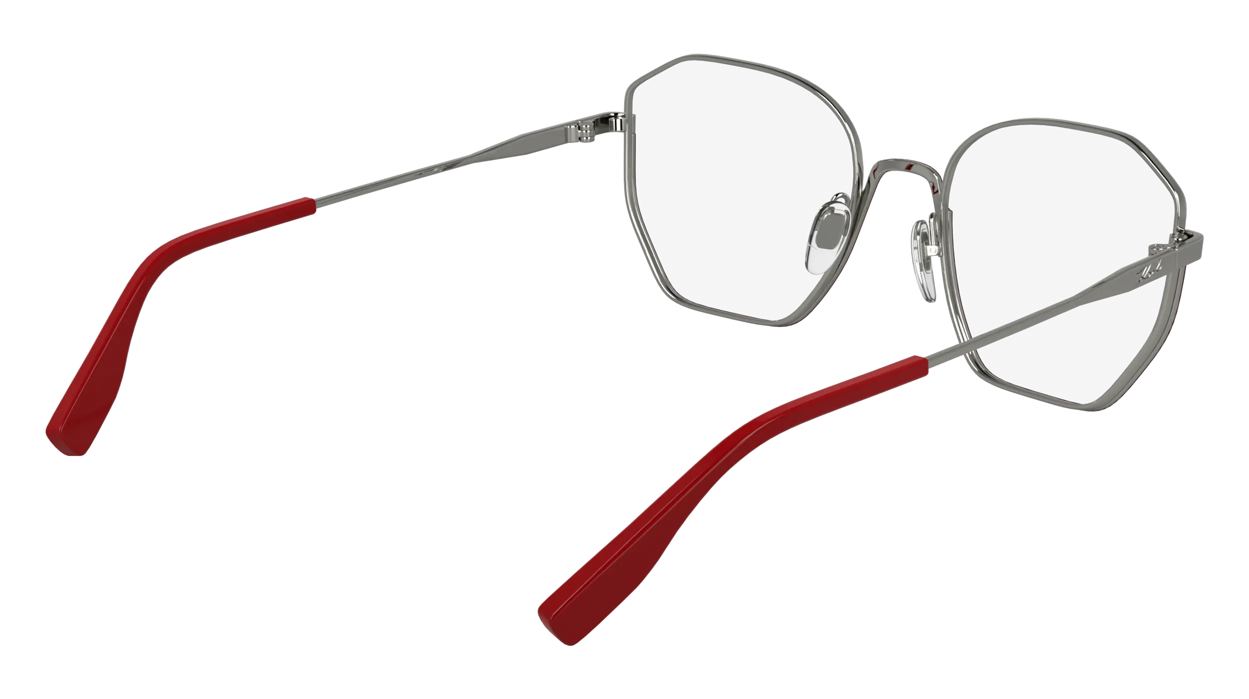 Karl Lagerfeld KL356 638 Montature da vista Metallo Rosso Squadrata Normale - immagine 4