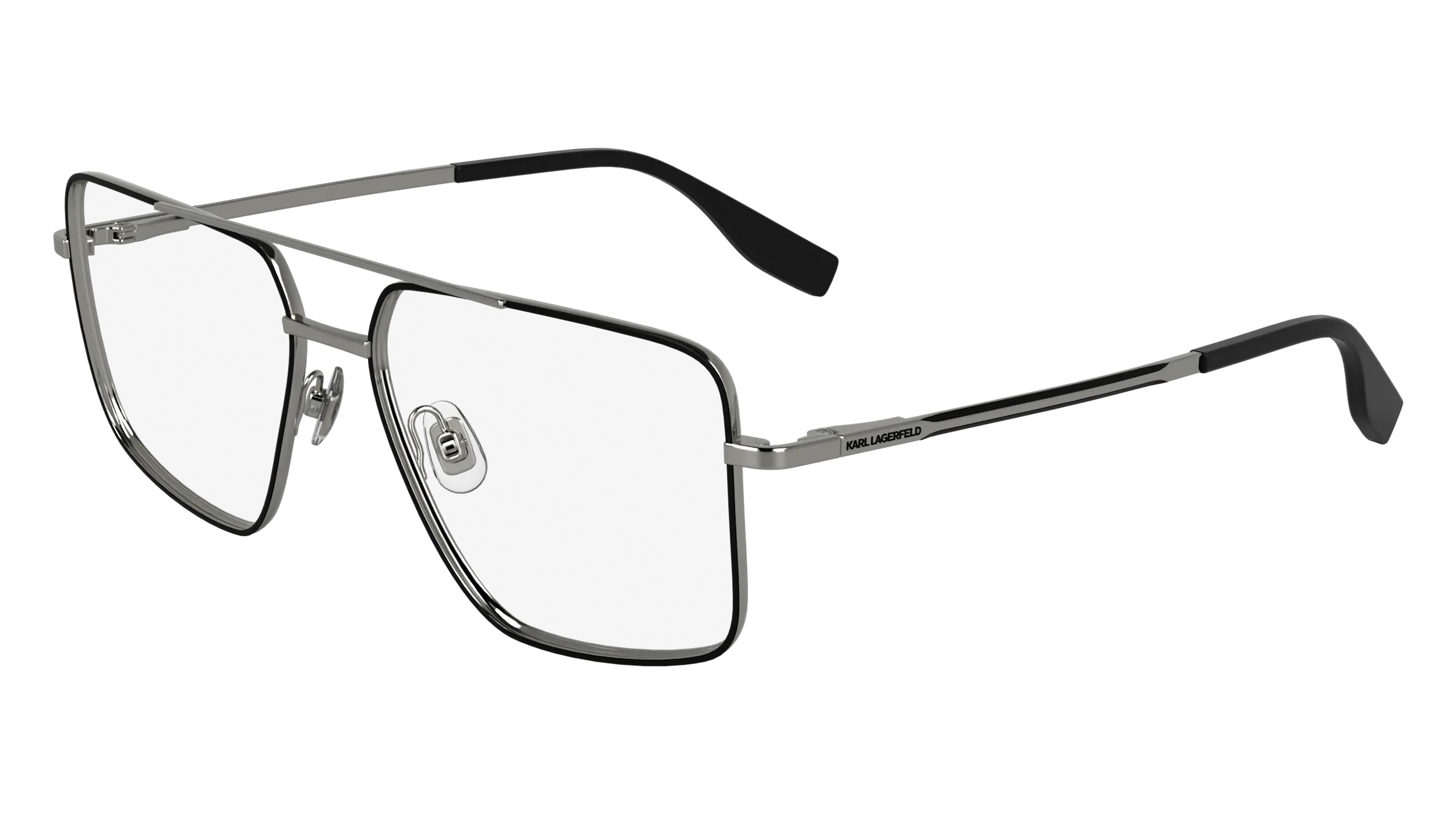 Karl Lagerfeld KL357 044 Montature da vista Metallo Nero Pilot Normale - immagine 1