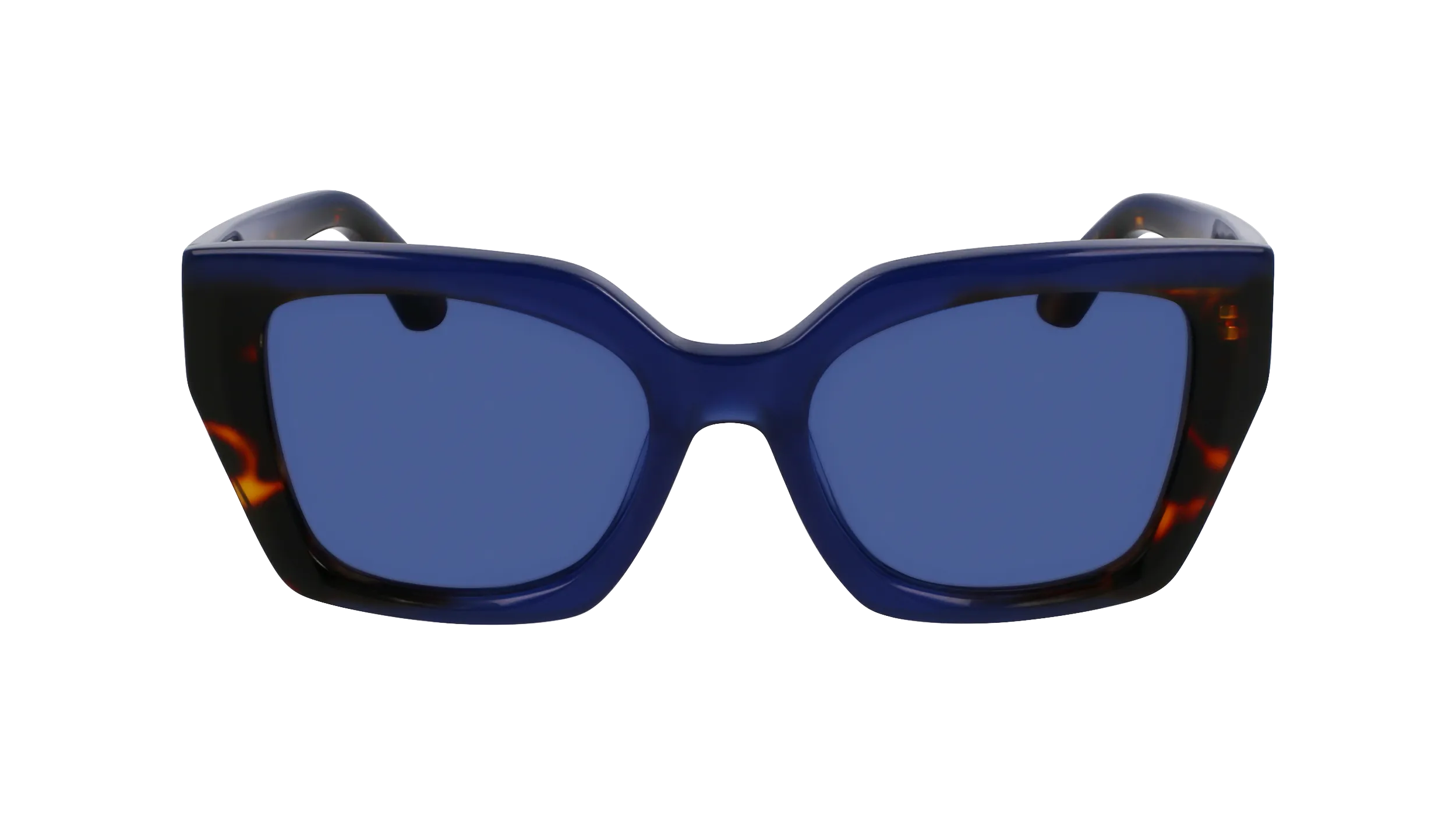 Ferragamo SF2035S 424 Occhiali da sole Acetato Blu Farfalla Normale - immagine 2