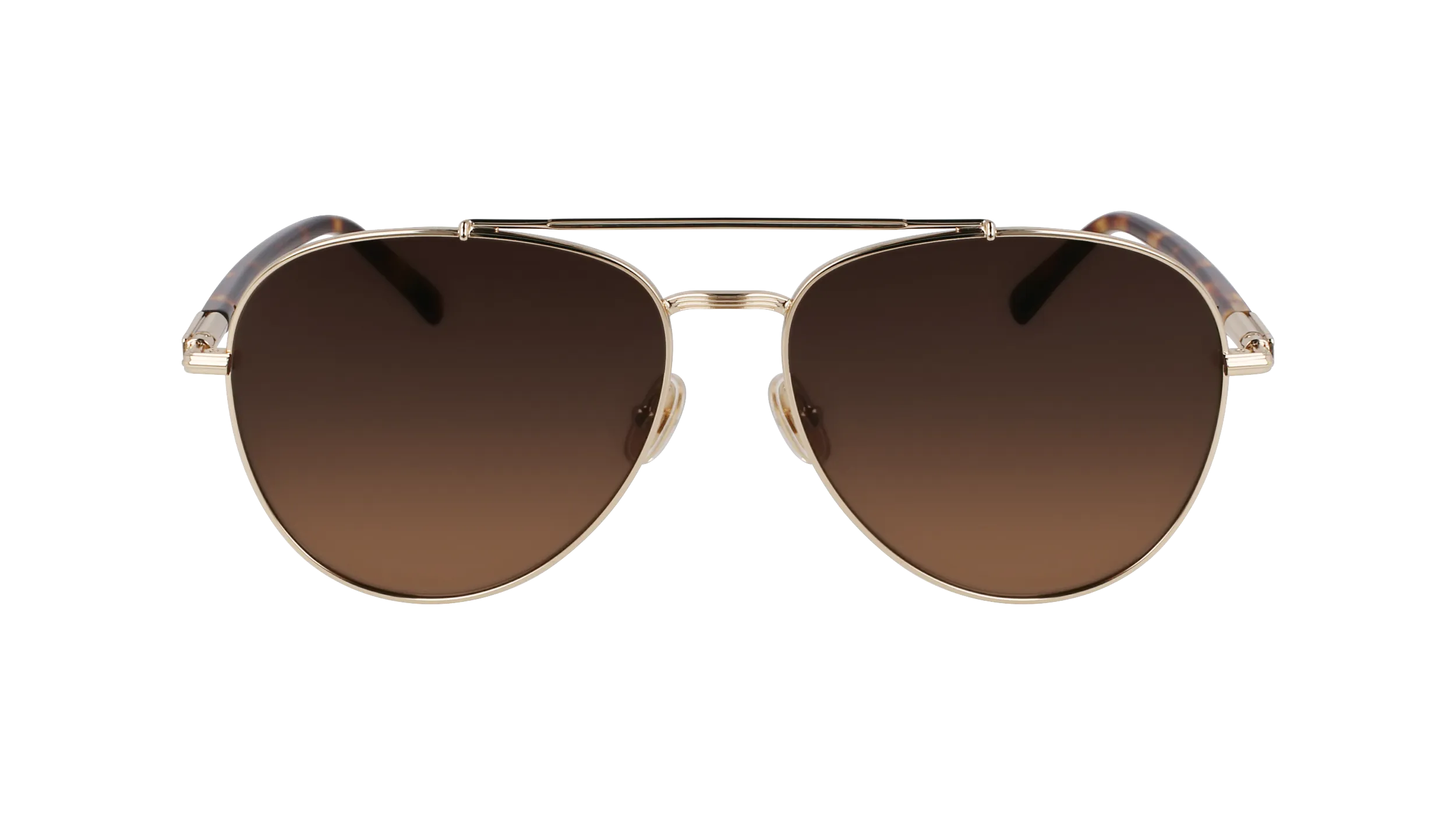 Ferragamo SF316S 745 Occhiali da sole Metallo Oro Pilot Normale Sfumato - immagine 2