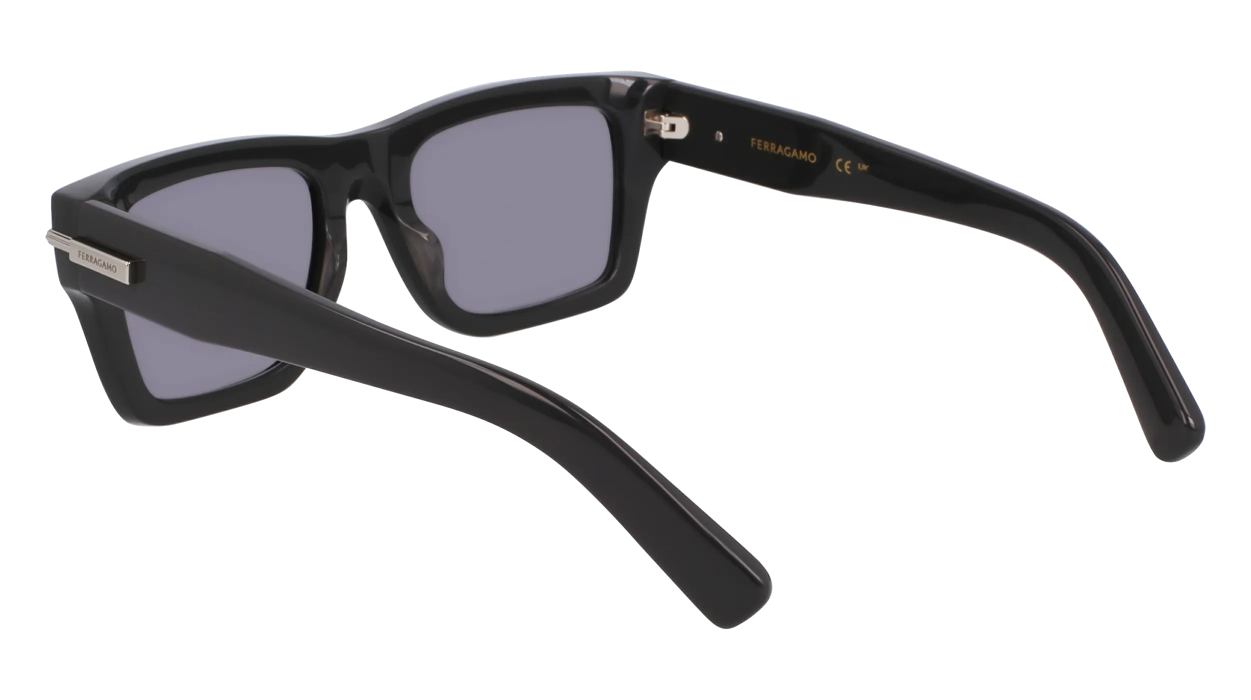 Ferragamo SF2033S 019 Occhiali da sole Acetato Grigio Squadrata Normale - immagine 3