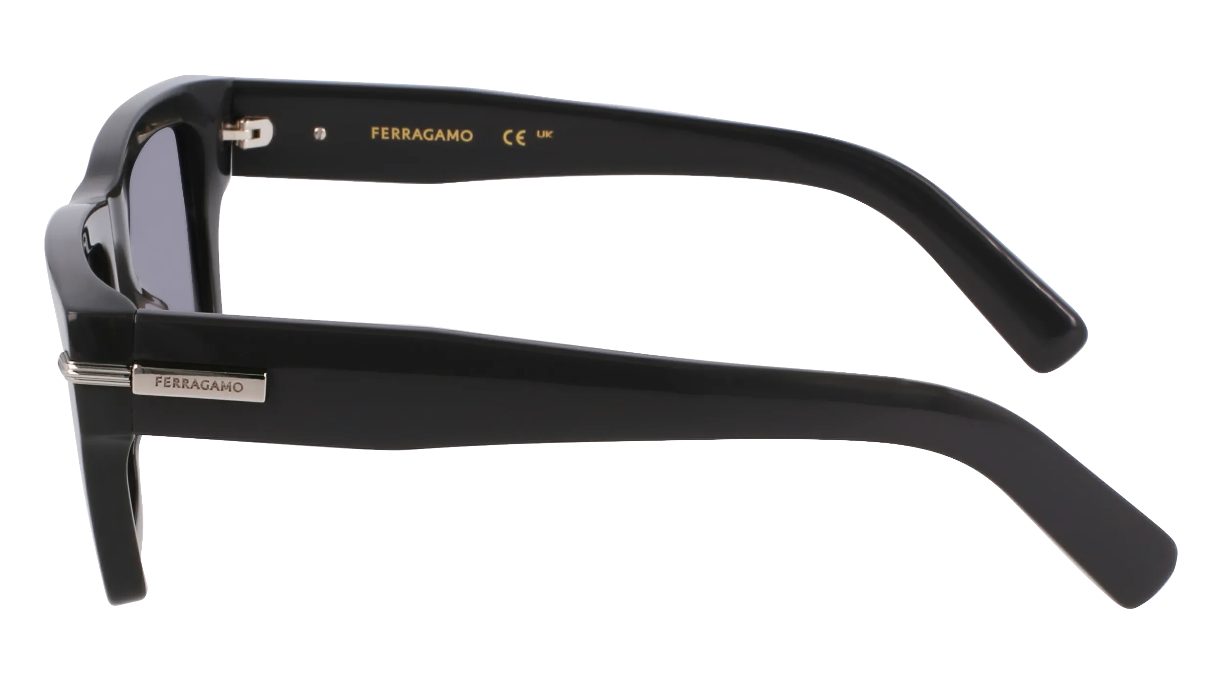 Ferragamo SF2033S 019 Occhiali da sole Acetato Grigio Squadrata Normale - immagine 4