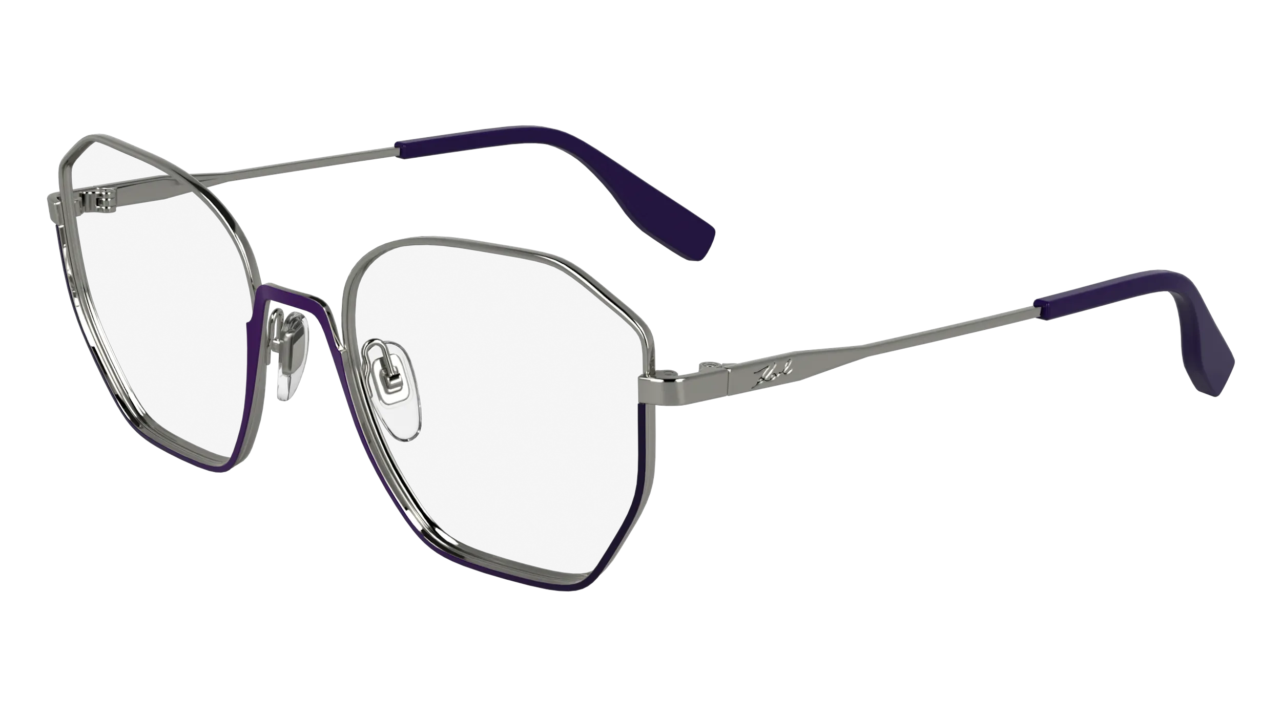 Karl Lagerfeld KL356 532 Montature da vista Metallo Viola Squadrata Normale - immagine 1