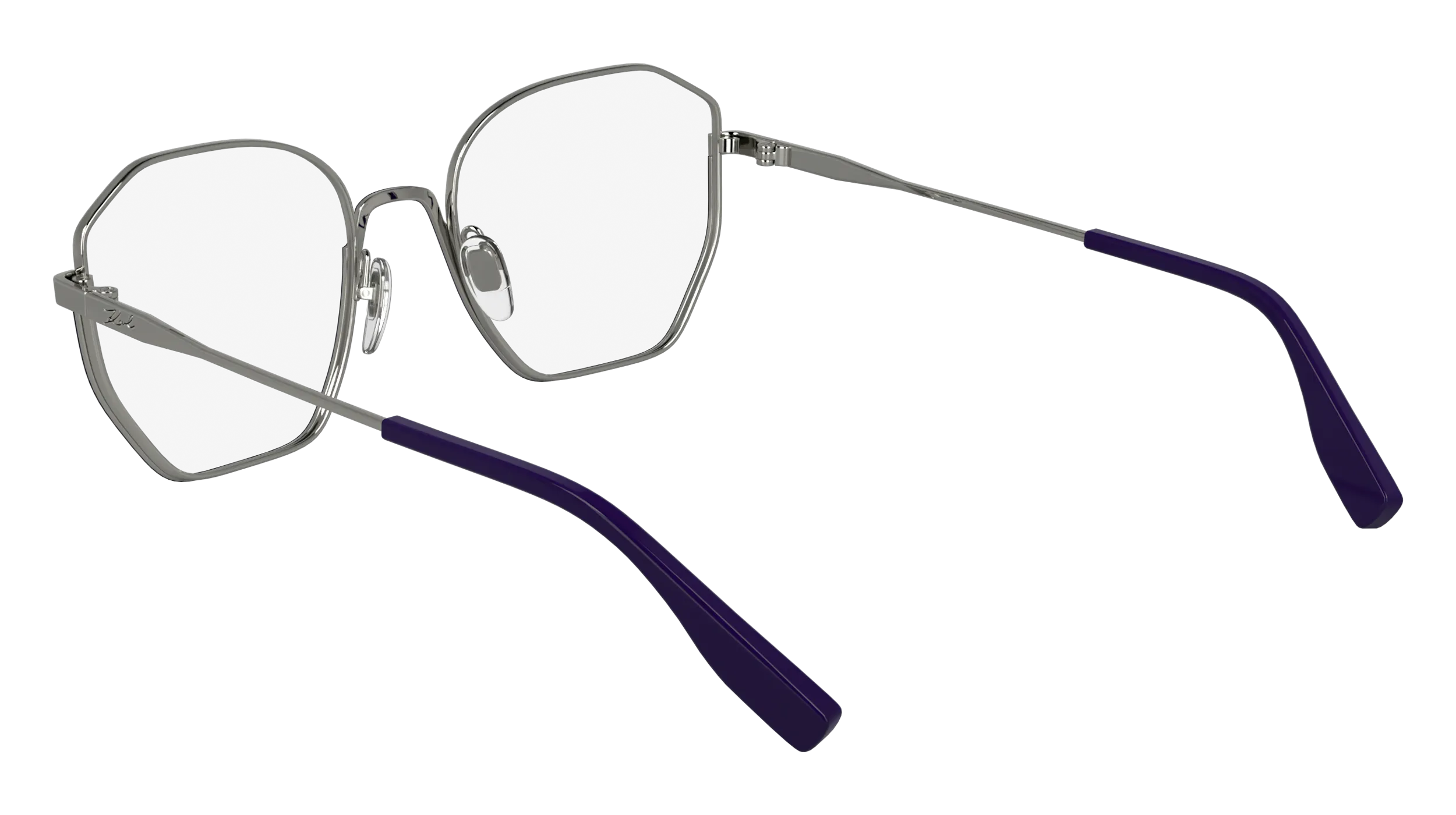 Karl Lagerfeld KL356 532 Montature da vista Metallo Viola Squadrata Normale - immagine 3