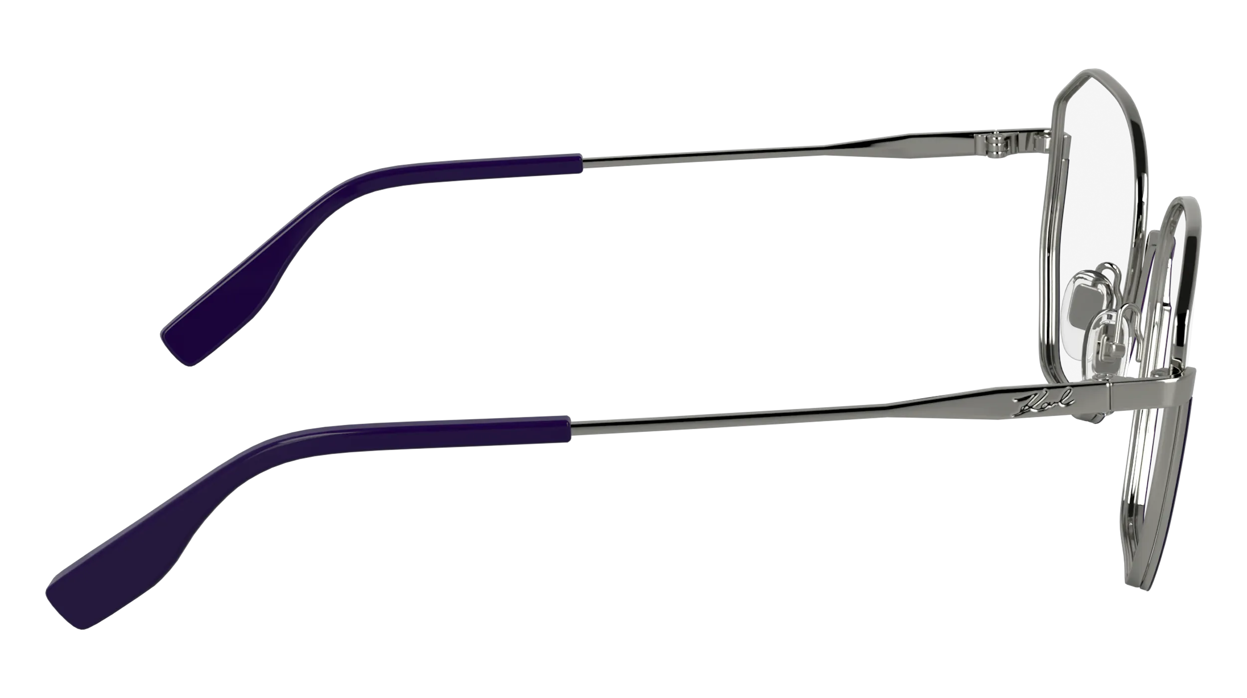 Karl Lagerfeld KL356 532 Montature da vista Metallo Viola Squadrata Normale - immagine 4