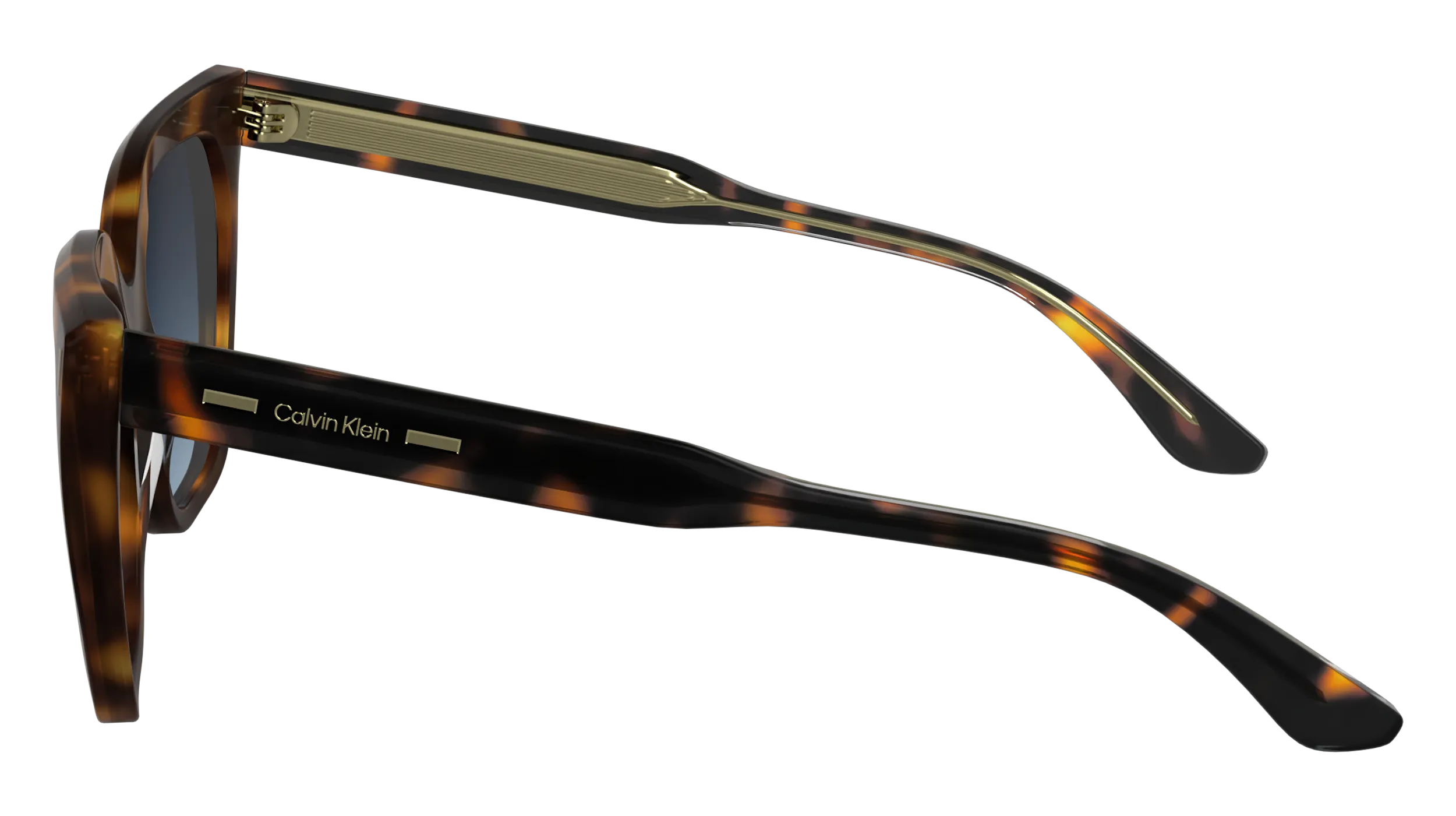 Calvin Klein CK24535S 240 Occhiali da sole Acetato Havana Farfalla Normale Sfumato - immagine 4