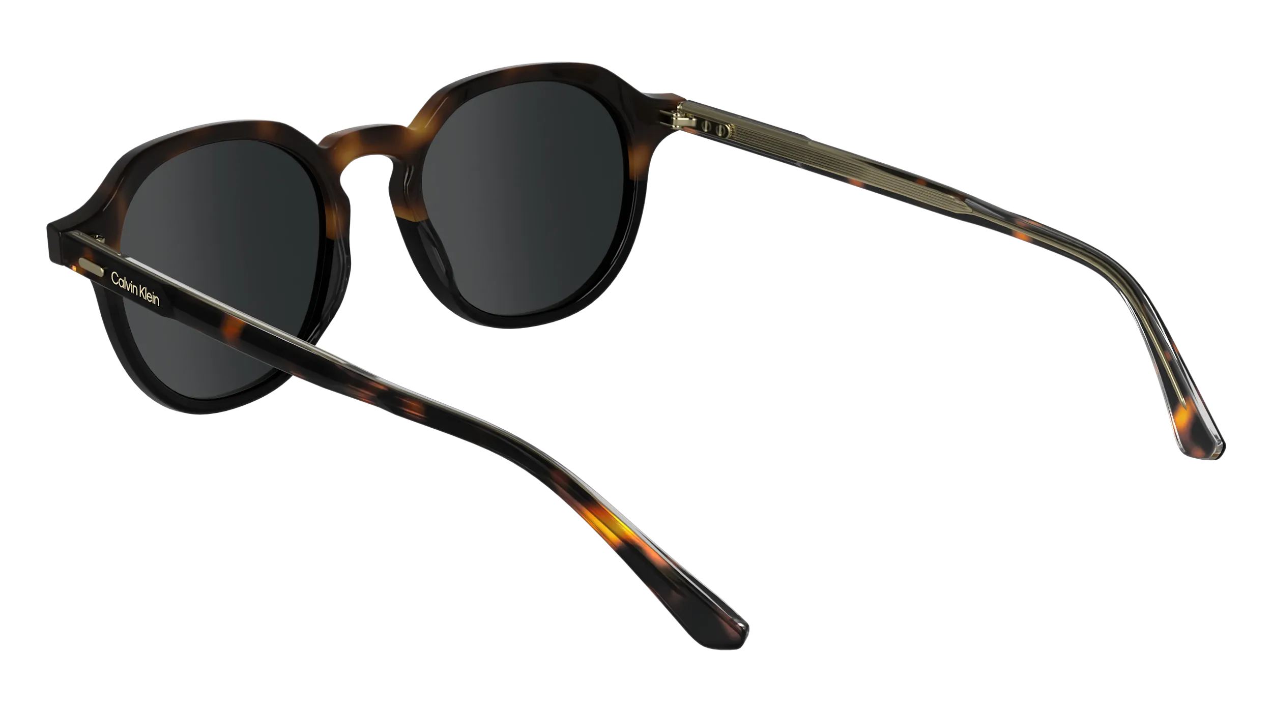 Calvin Klein CK24538S 233 Occhiali da sole Acetato Havana Geometrica Normale - immagine 3