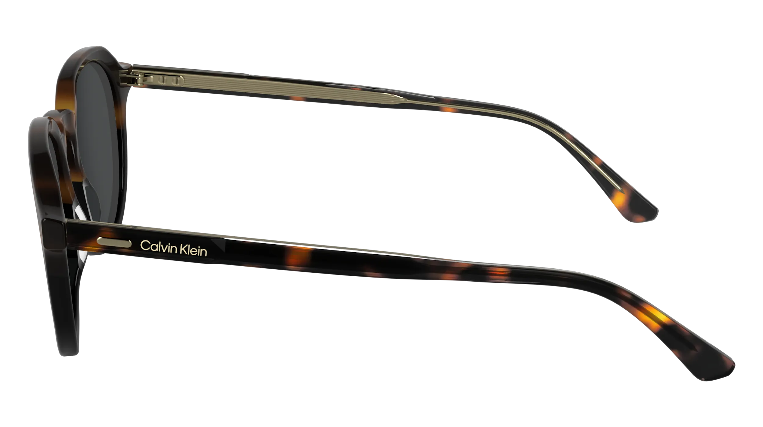 Calvin Klein CK24538S 233 Occhiali da sole Acetato Havana Geometrica Normale - immagine 4