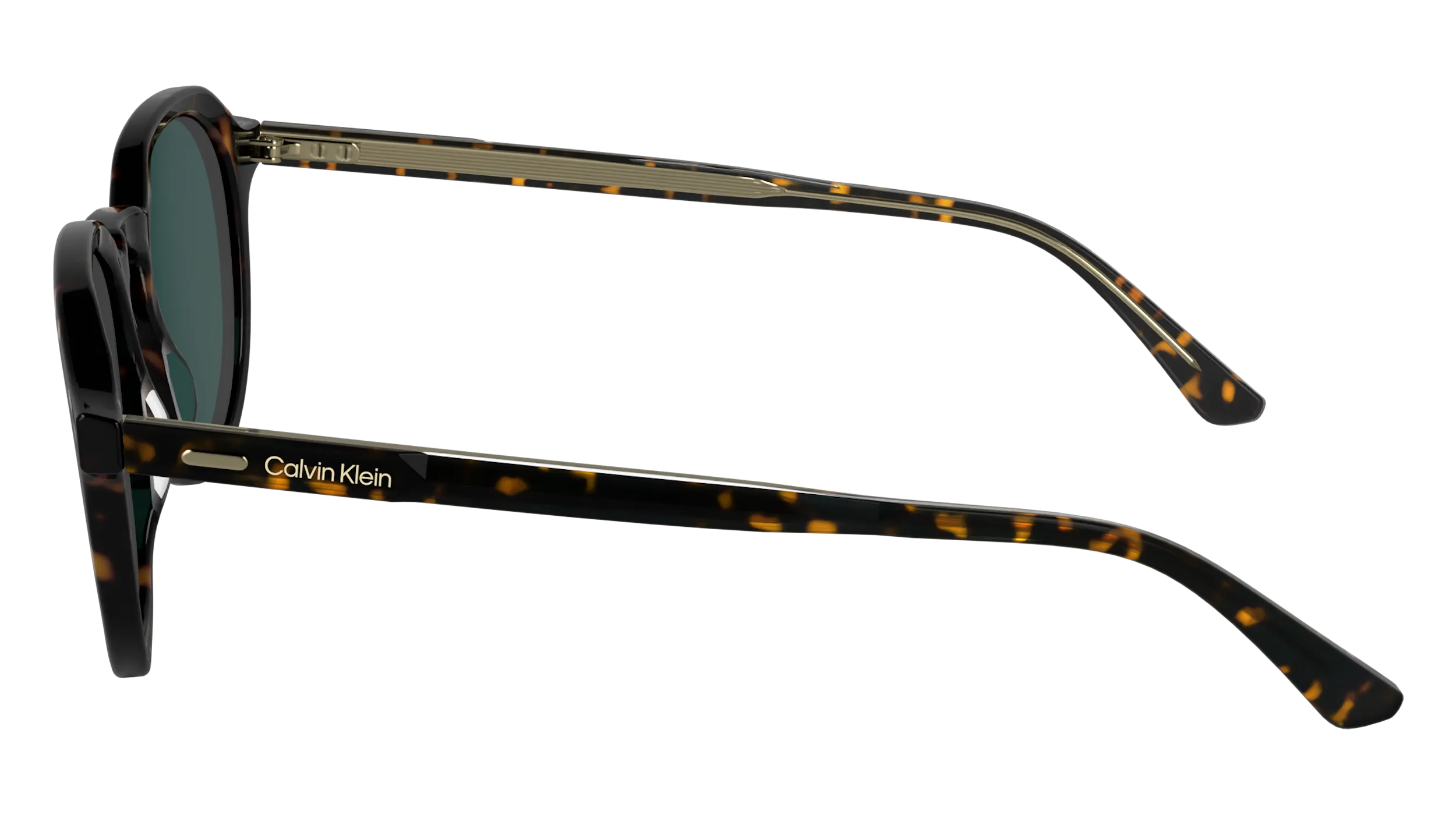Calvin Klein CK24538S 235 Occhiali da sole Acetato Havana Geometrica Normale - immagine 4