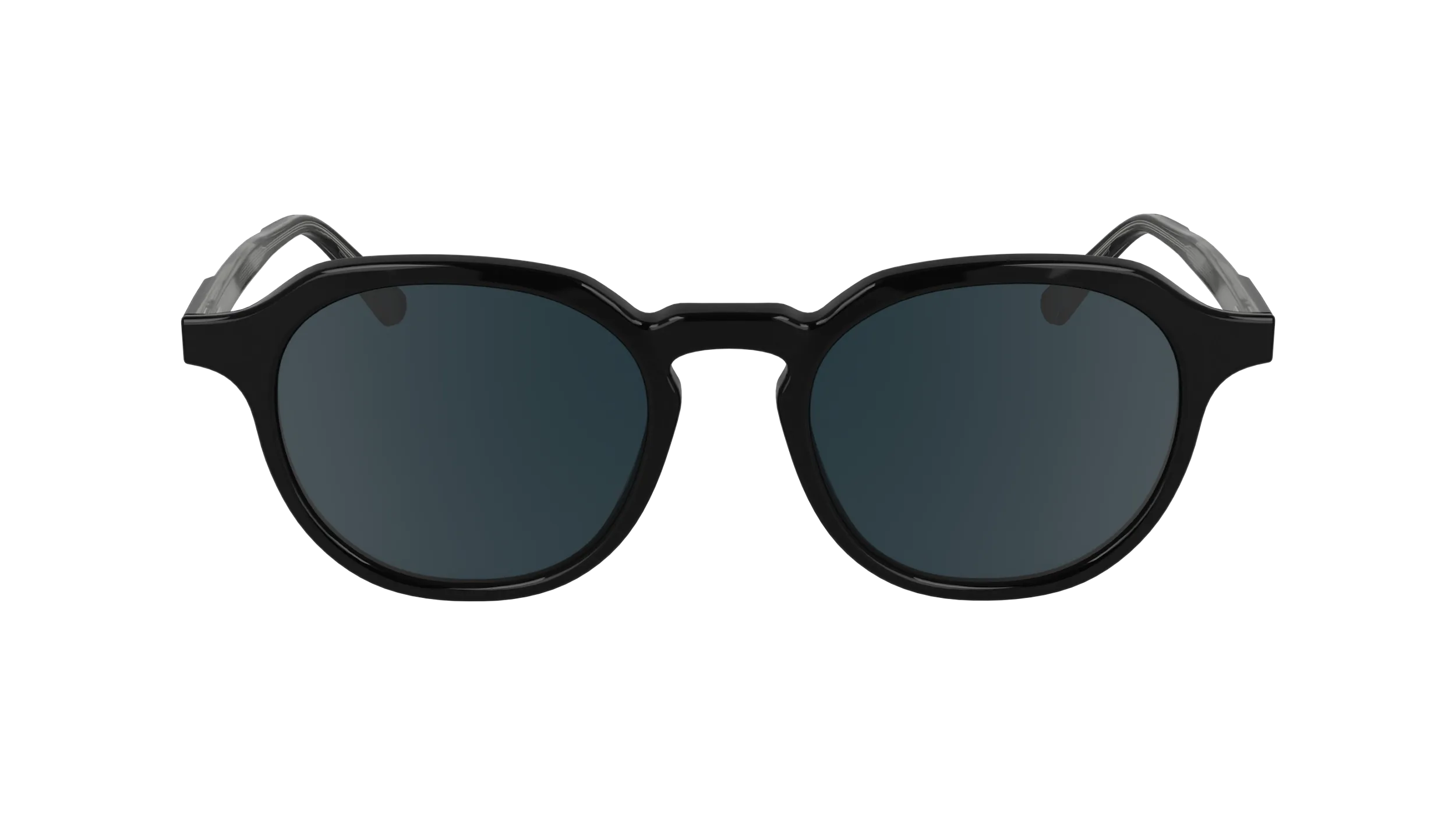 Calvin Klein CK24538S 001 Occhiali da sole Acetato Nero Geometrica Normale - immagine 2