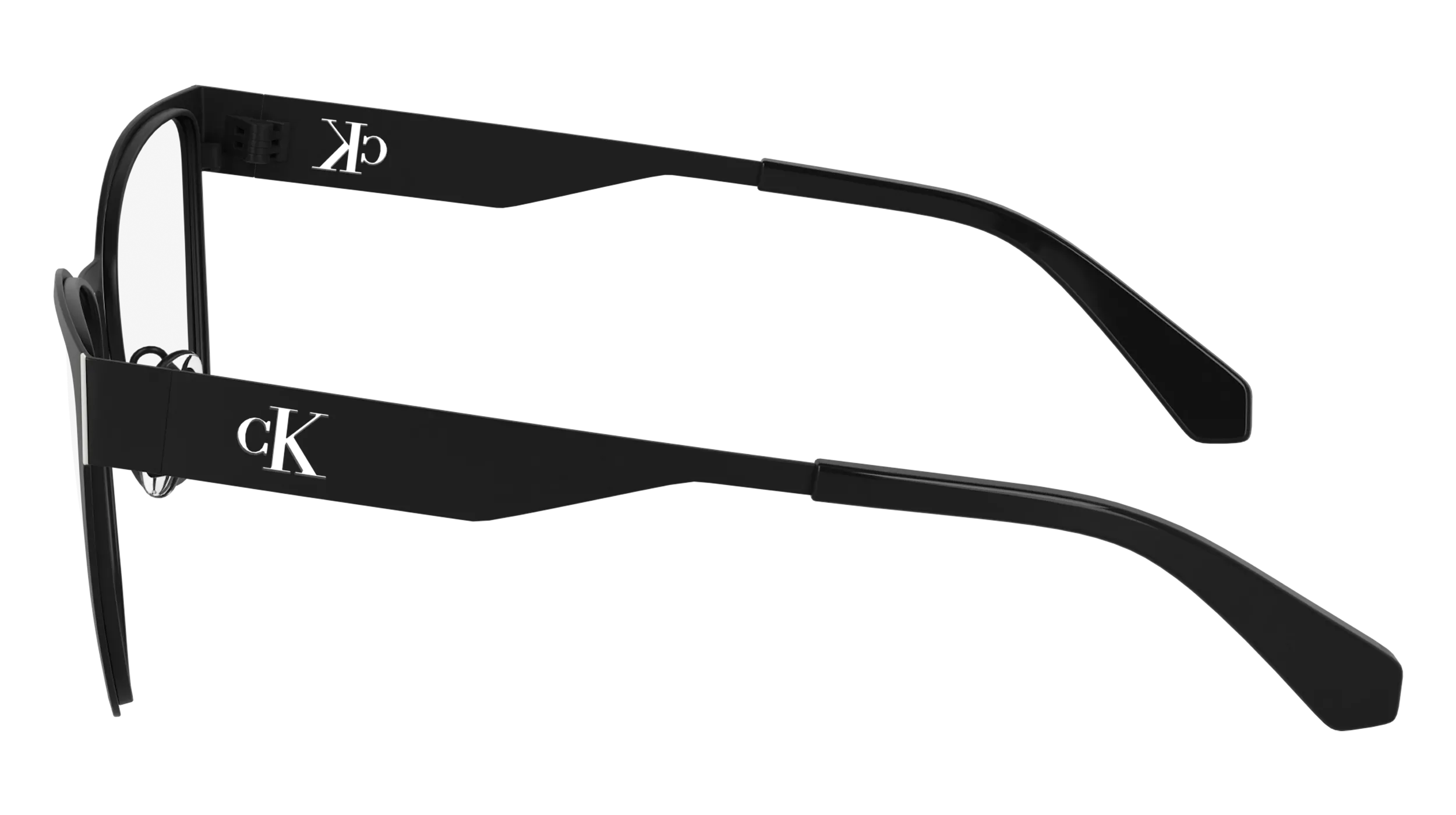 Calvin Klein CKJ24210 001 Montature da vista Metallo Nero Farfalla Normale - immagine 3