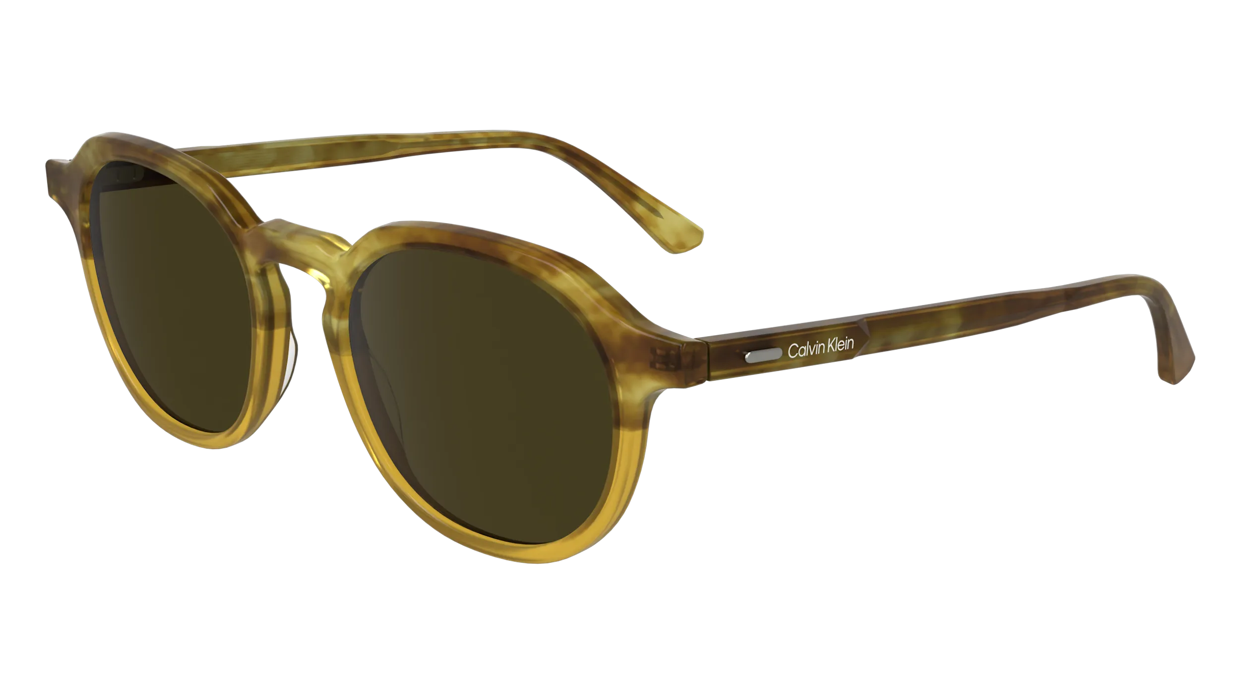 Calvin Klein CK24538S 255 Occhiali da sole Acetato Havana Geometrica Normale - immagine 1