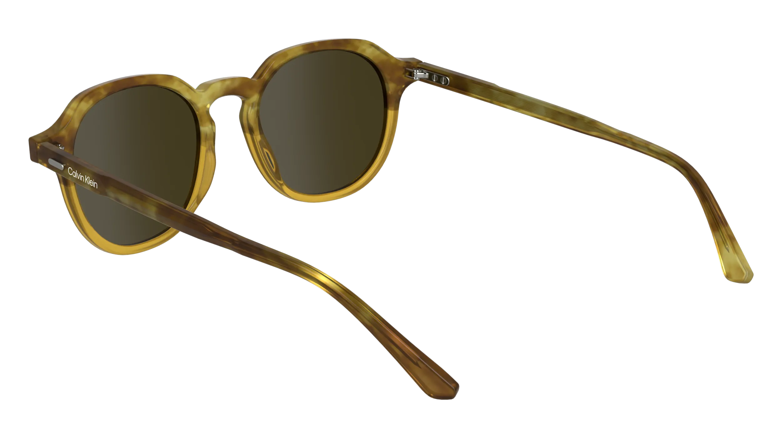 Calvin Klein CK24538S 255 Occhiali da sole Acetato Havana Geometrica Normale - immagine 3