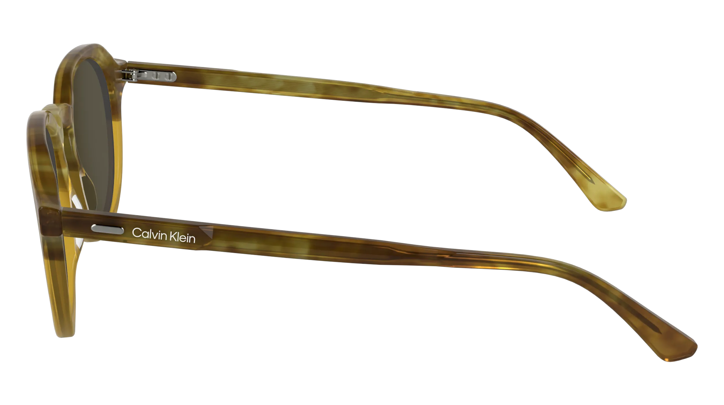 Calvin Klein CK24538S 255 Occhiali da sole Acetato Havana Geometrica Normale - immagine 4