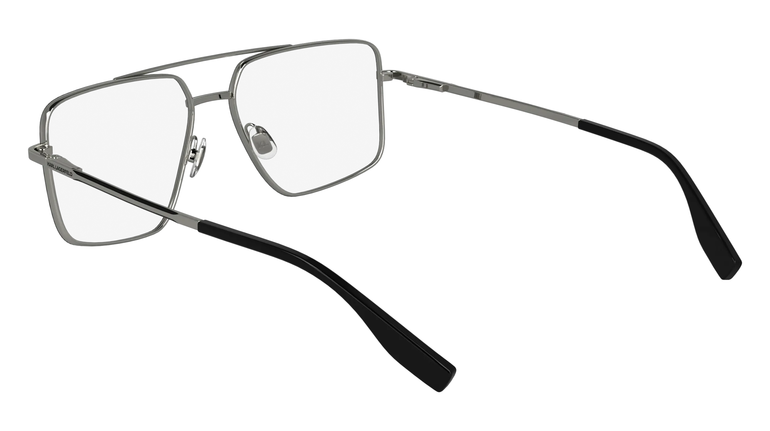 Karl Lagerfeld KL357 041 Montature da vista Metallo Argento Pilot Normale - immagine 3