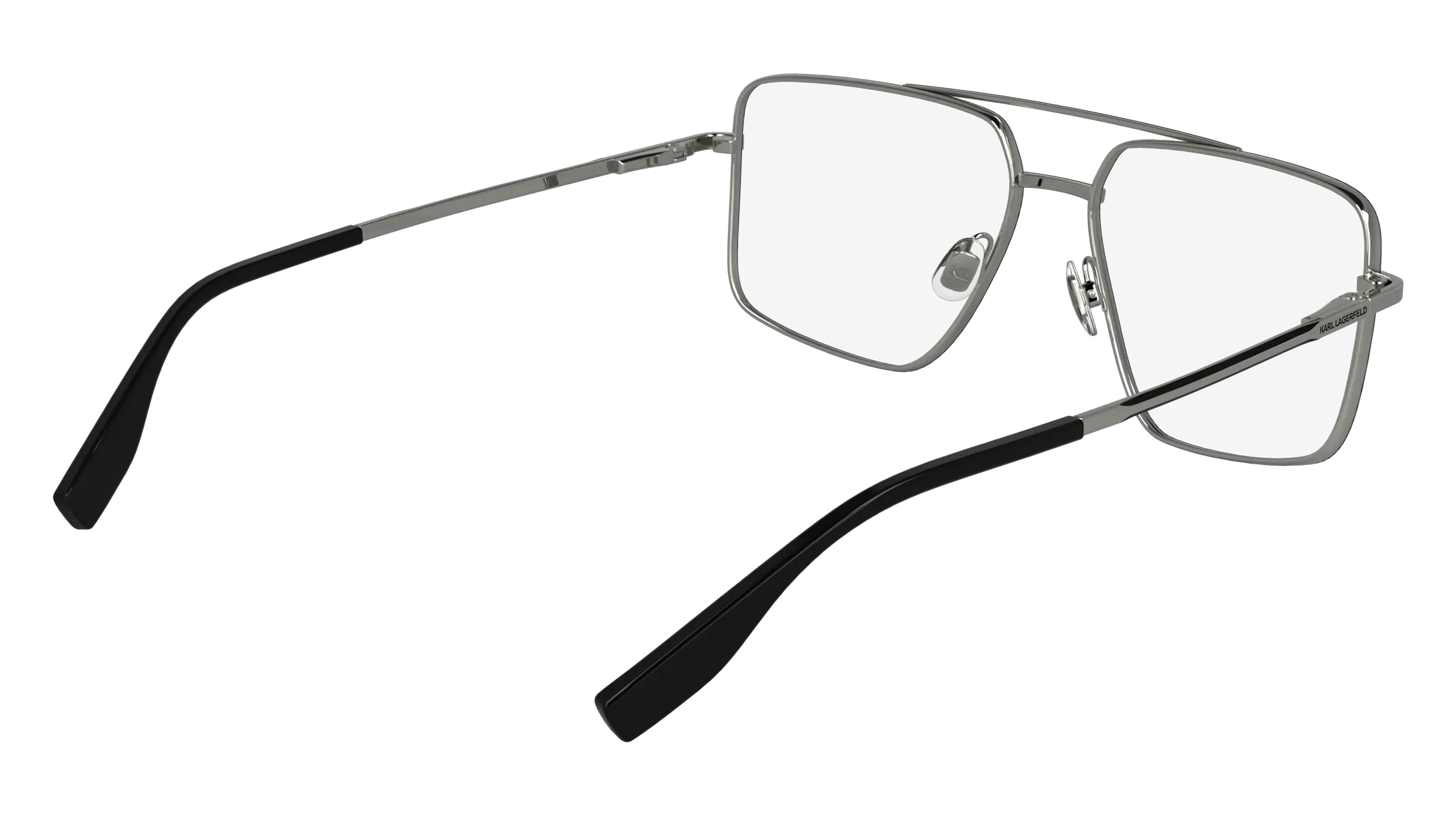 Karl Lagerfeld KL357 041 Montature da vista Metallo Argento Pilot Normale - immagine 4
