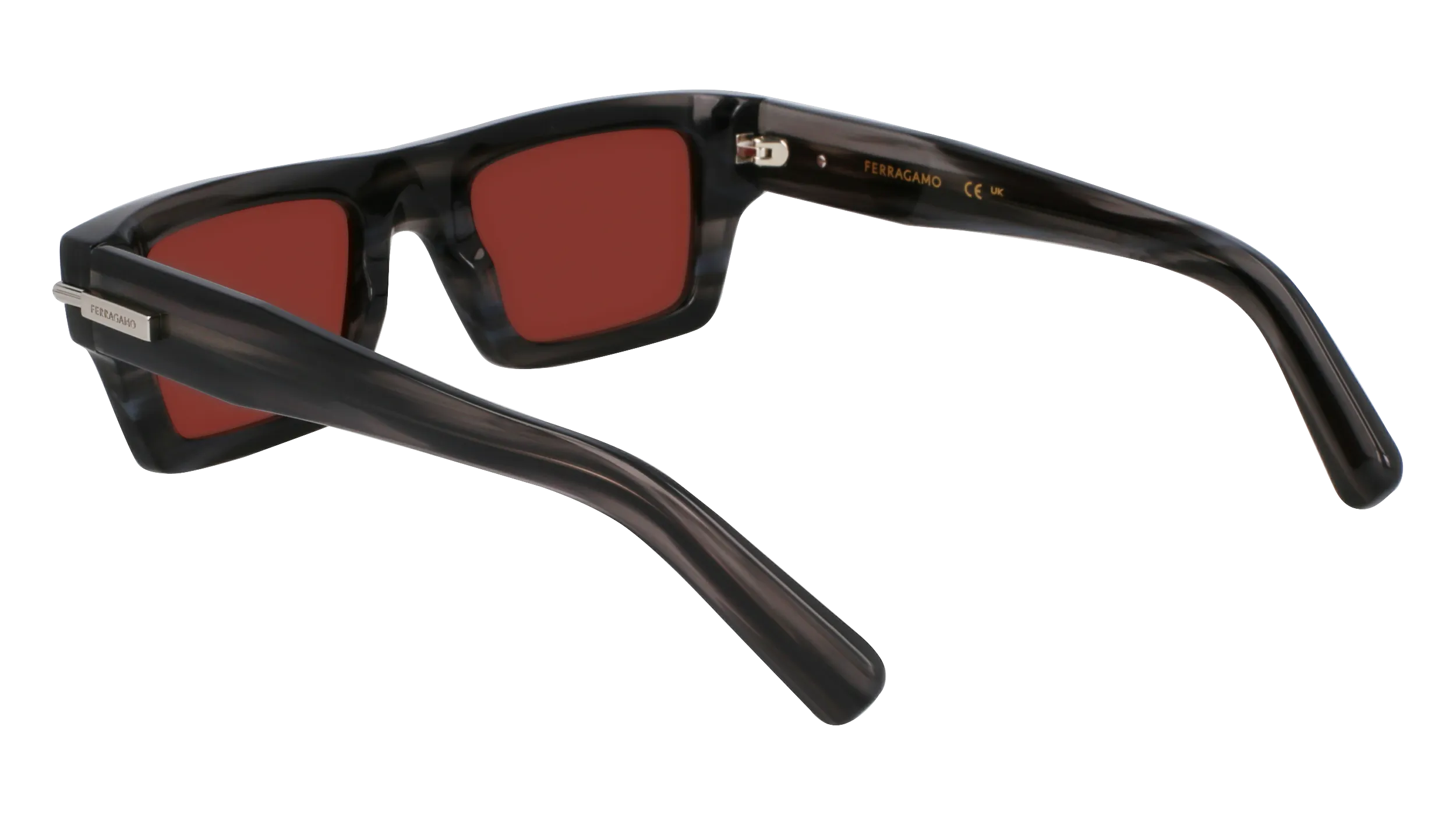Ferragamo SF2034S 014 Occhiali da sole Acetato Grigio Squadrata Normale - immagine 3