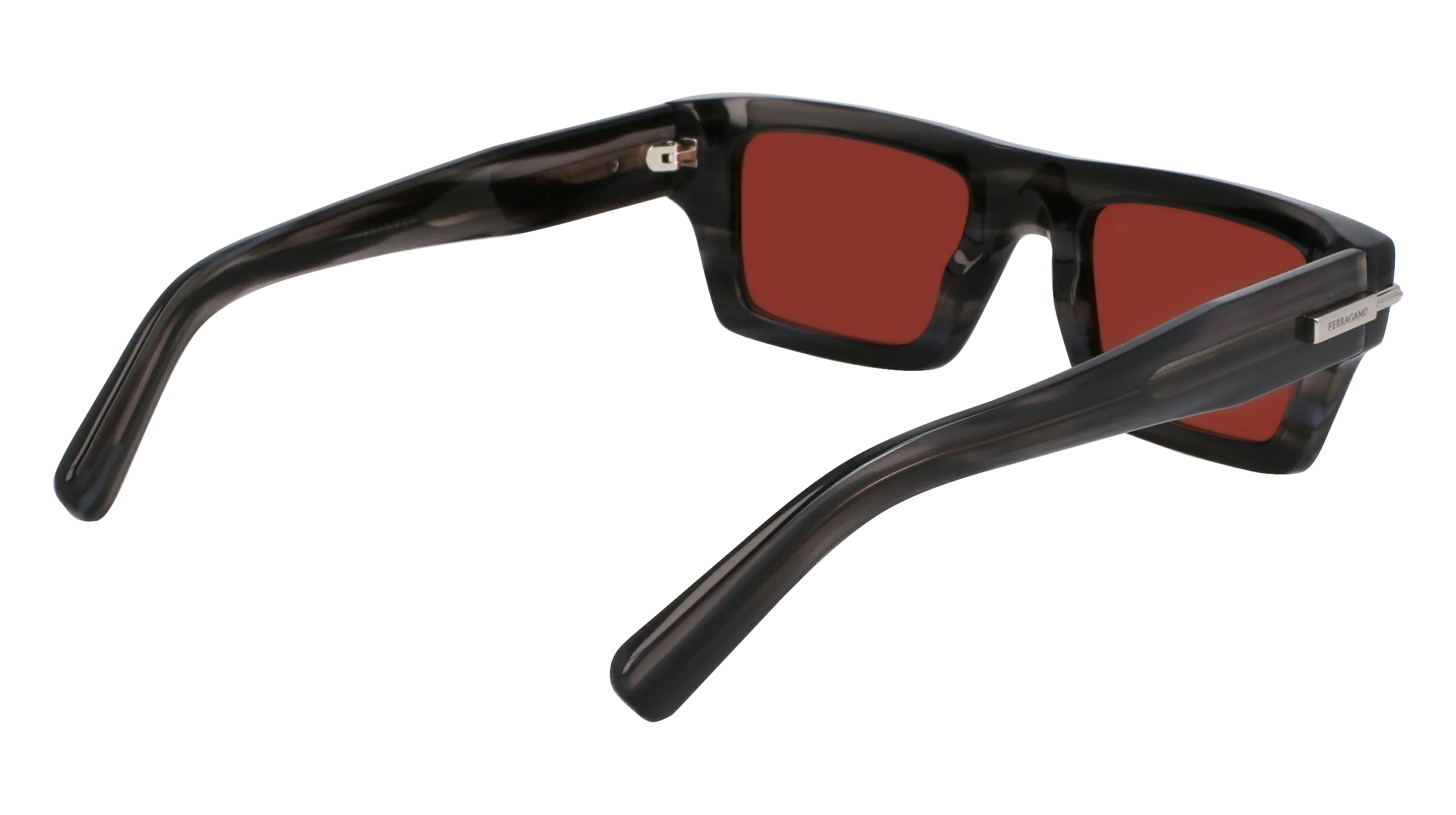 Ferragamo SF2034S 014 Occhiali da sole Acetato Grigio Squadrata Normale - immagine 4