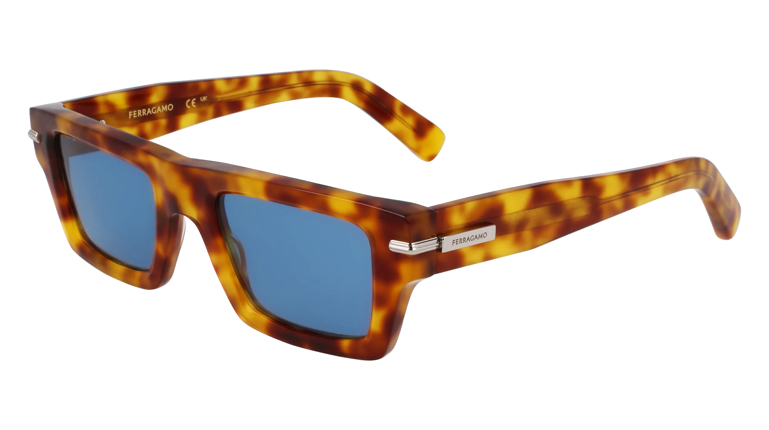 Ferragamo SF2034S 212 Occhiali da sole Acetato Havana Squadrata Normale - immagine 1