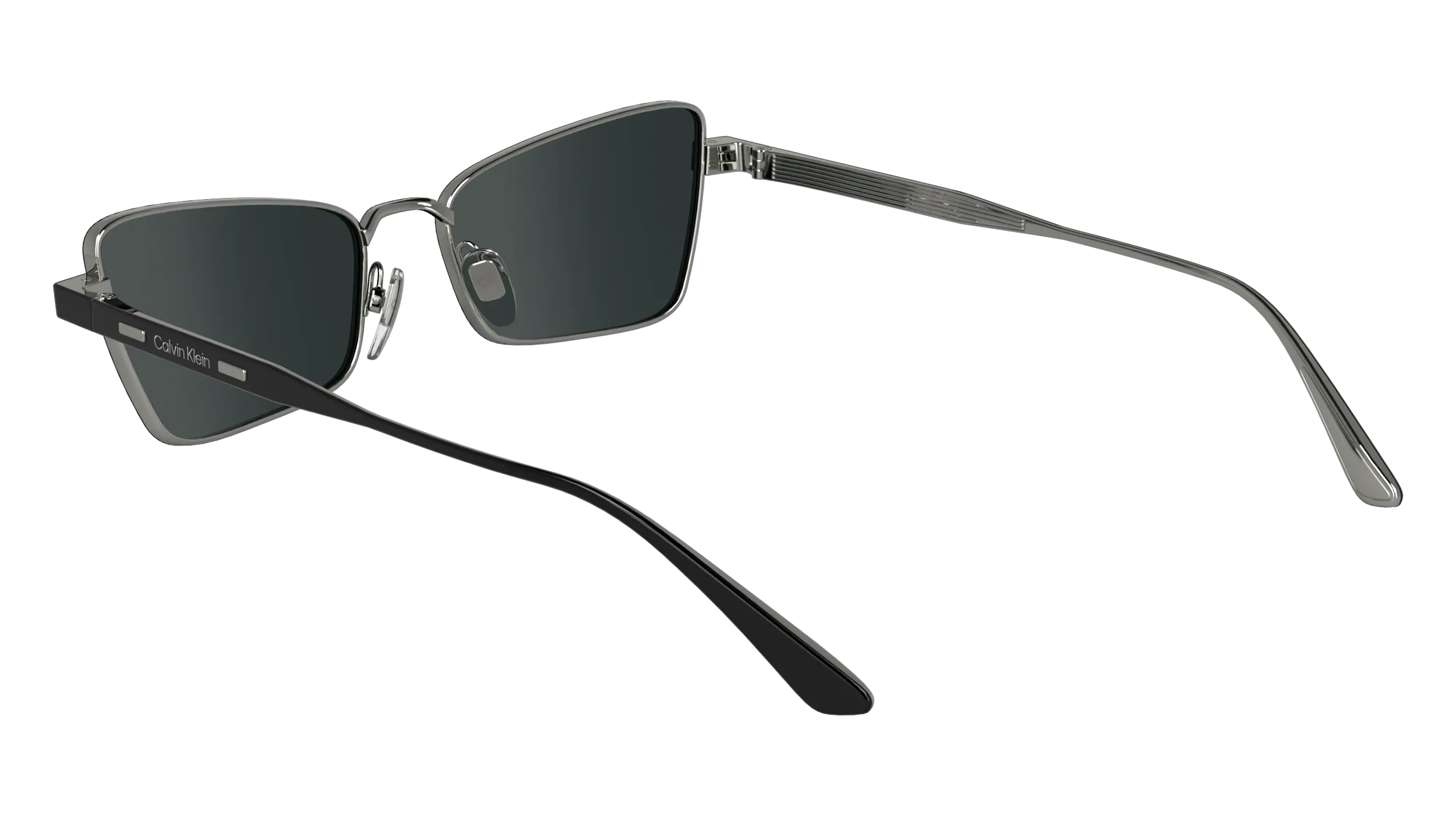 Calvin Klein CK24110S 001 Occhiali da sole Metallo Nero Farfalla Normale - immagine 3