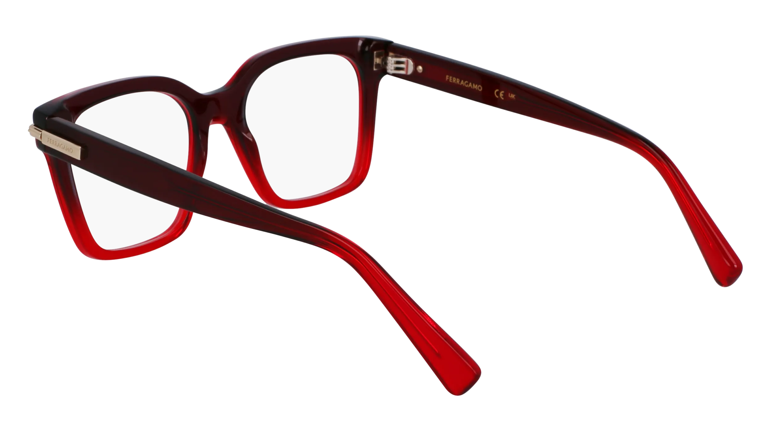 Ferragamo SF3009 615 Montature da vista Acetato Rosso Squadrata Normale - immagine 3