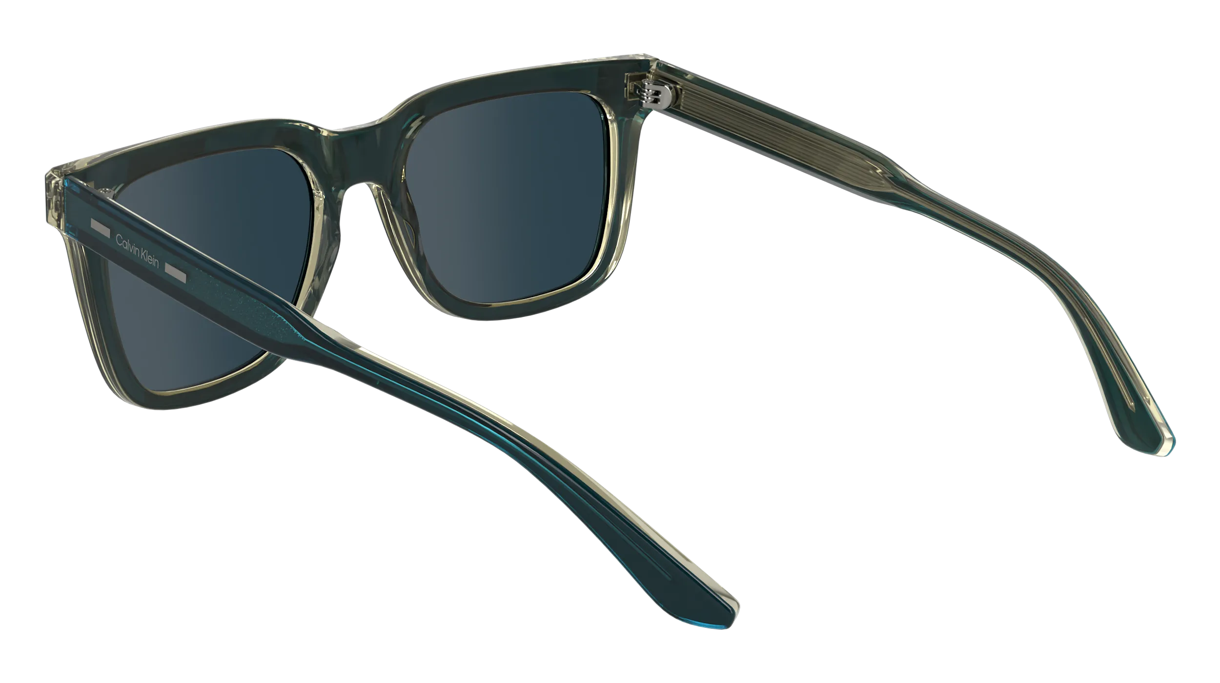 Calvin Klein CK24536S 434 Occhiali da sole Acetato Petrolio Squadrata Normale - immagine 3