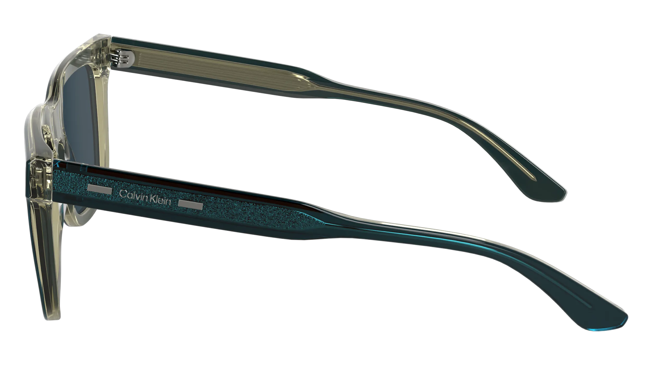 Calvin Klein CK24536S 434 Occhiali da sole Acetato Petrolio Squadrata Normale - immagine 4
