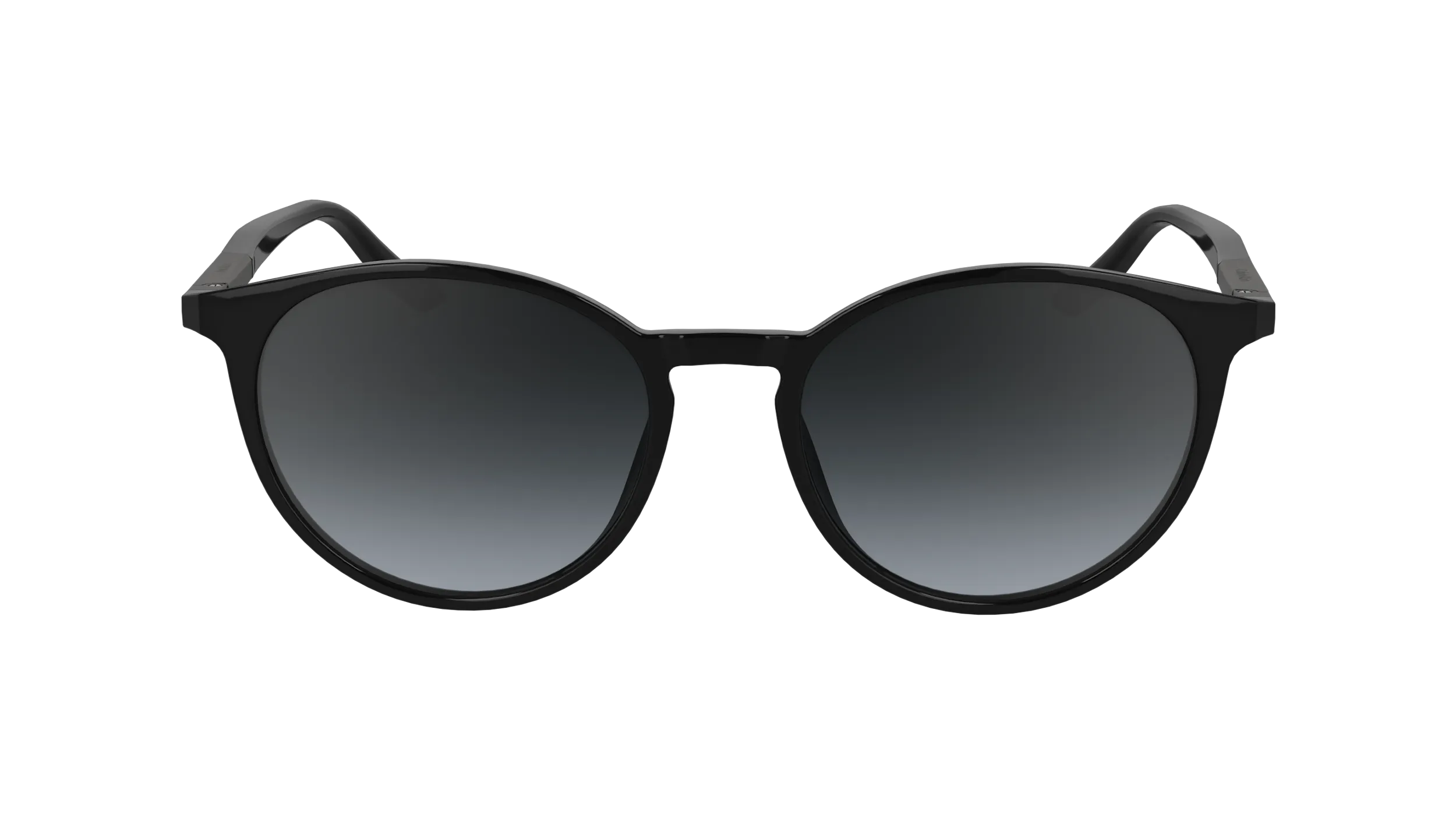 Calvin Klein CK24539S 001 Occhiali da sole Bio-iniettato Nero Rotonda Normale Sfumato - immagine 2