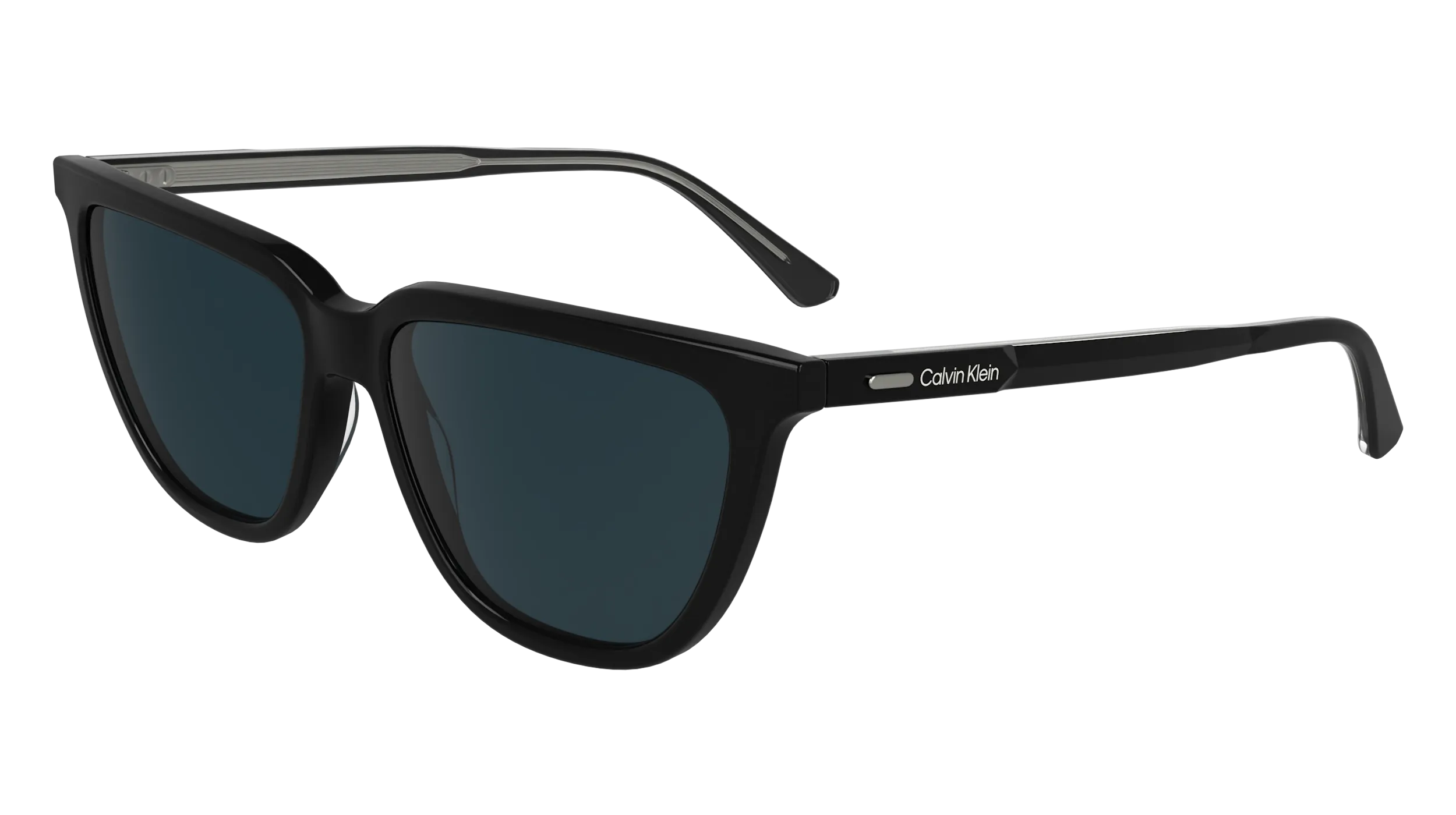 Calvin Klein CK24537S 001 Occhiali da sole Acetato Nero Squadrata Normale - immagine 1