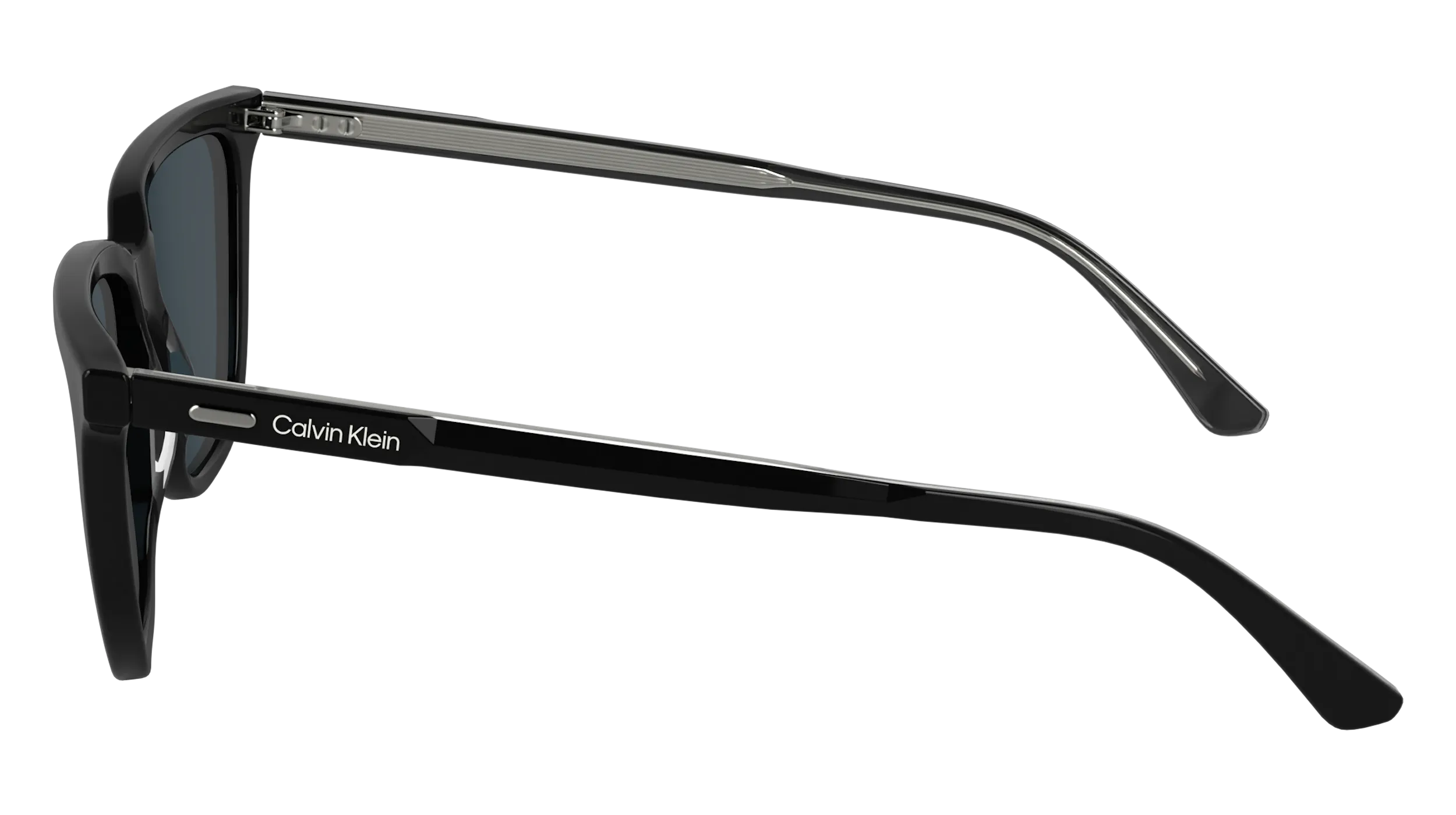 Calvin Klein CK24537S 001 Occhiali da sole Acetato Nero Squadrata Normale - immagine 4