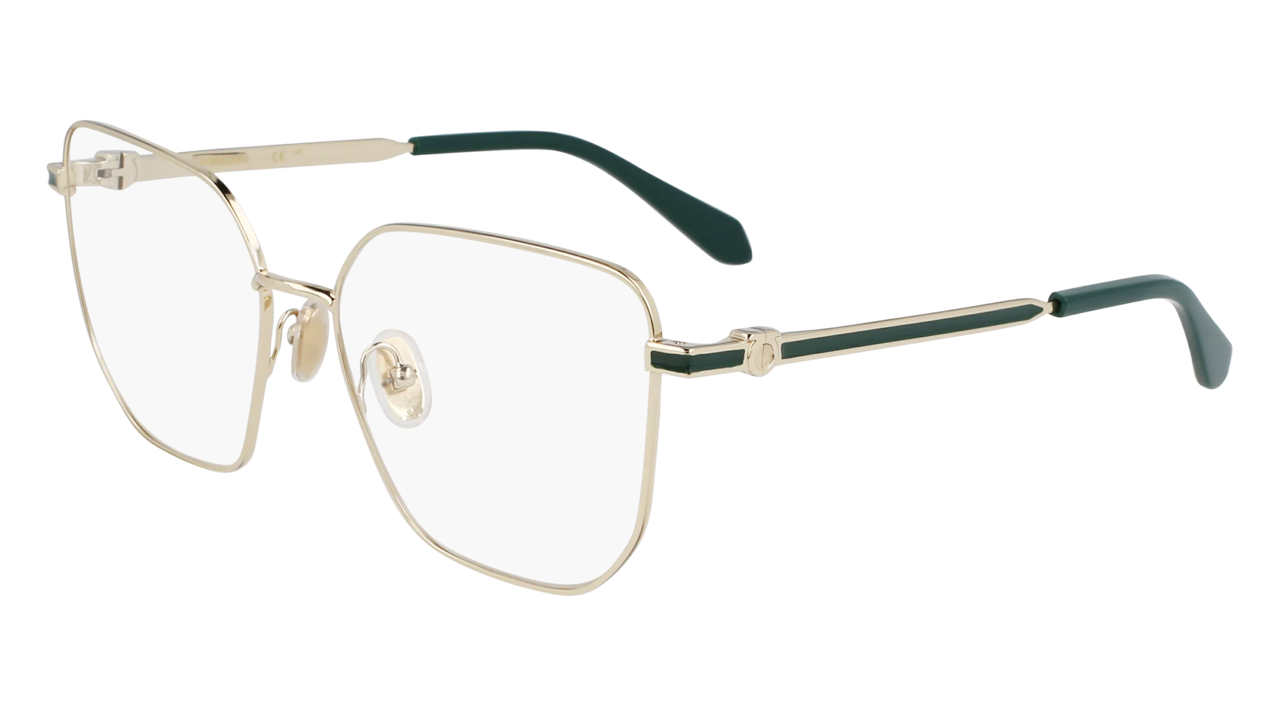 Ferragamo SF2234 710 Montature da vista Metallo Oro Squadrata Normale - immagine 1