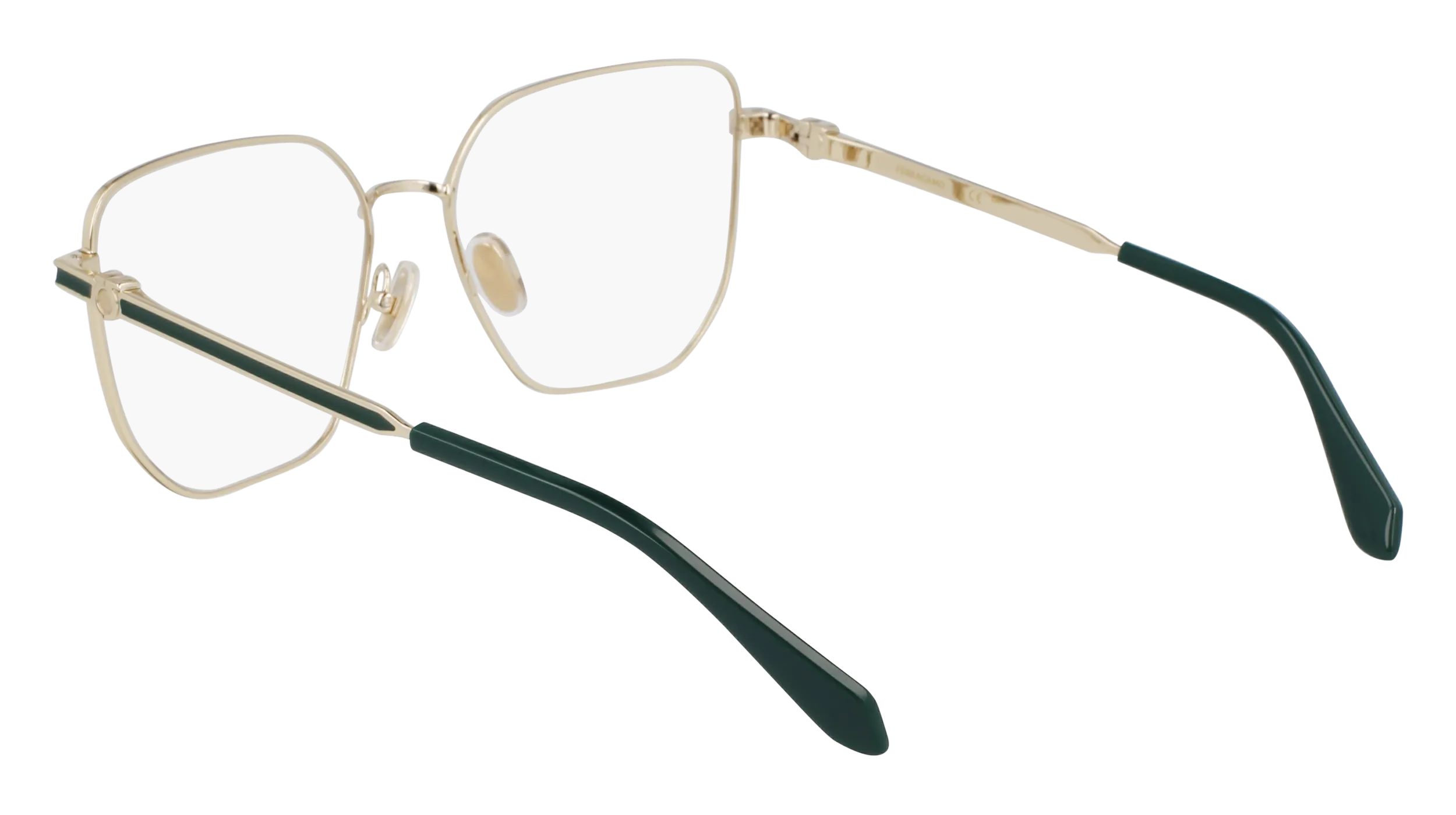 Ferragamo SF2234 710 Montature da vista Metallo Oro Squadrata Normale - immagine 3