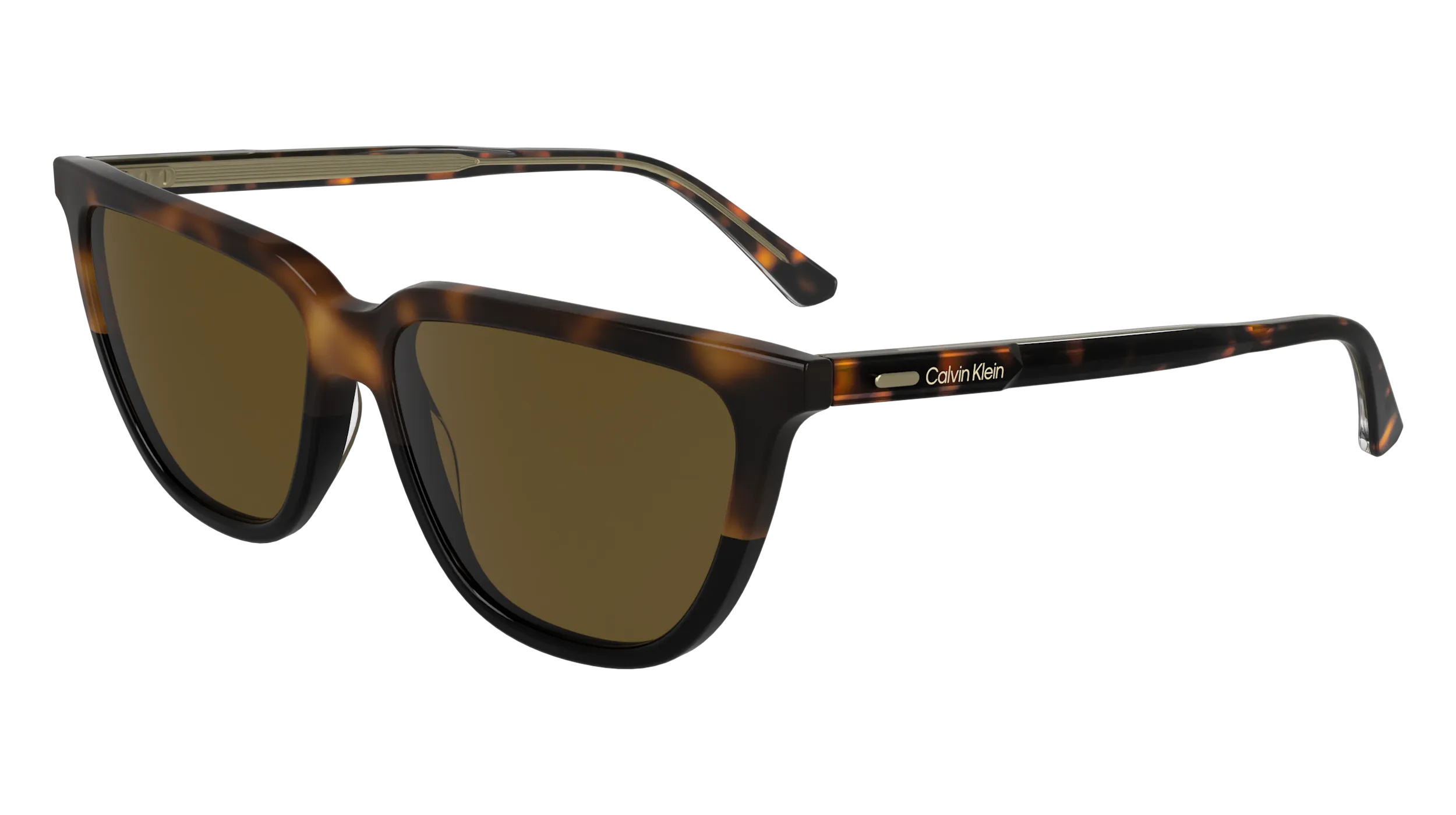 Calvin Klein CK24537S 233 Occhiali da sole Acetato Havana Squadrata Normale - immagine 1