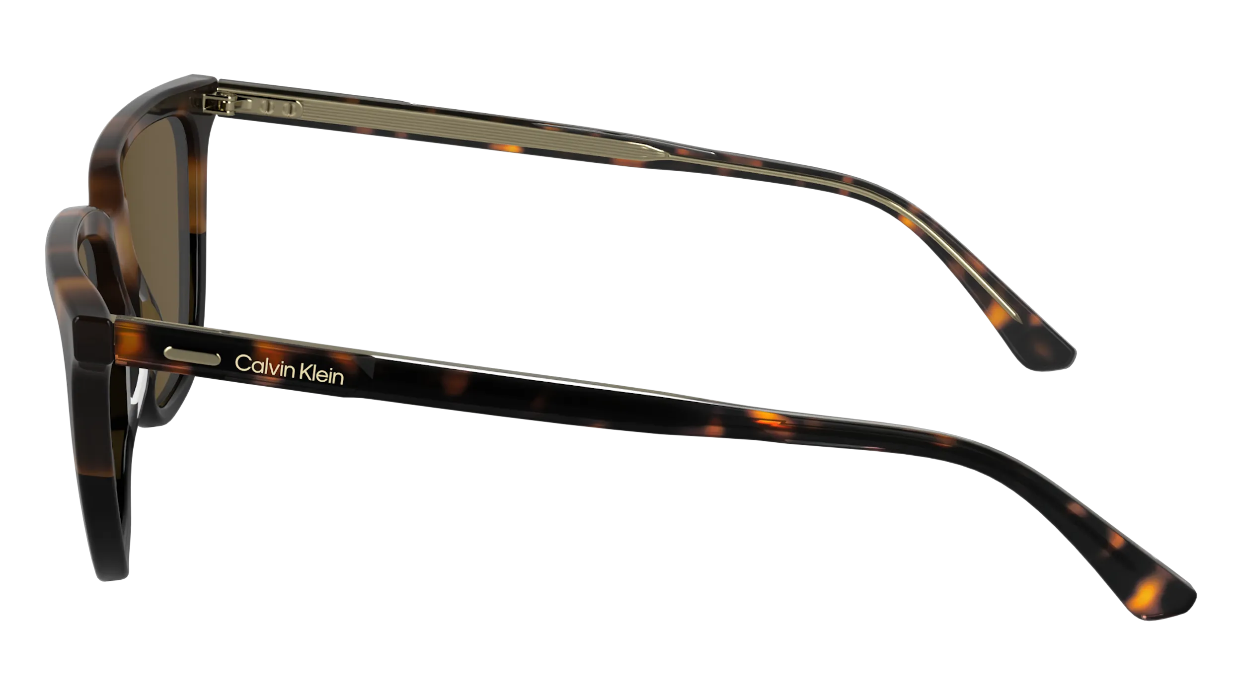 Calvin Klein CK24537S 233 Occhiali da sole Acetato Havana Squadrata Normale - immagine 4