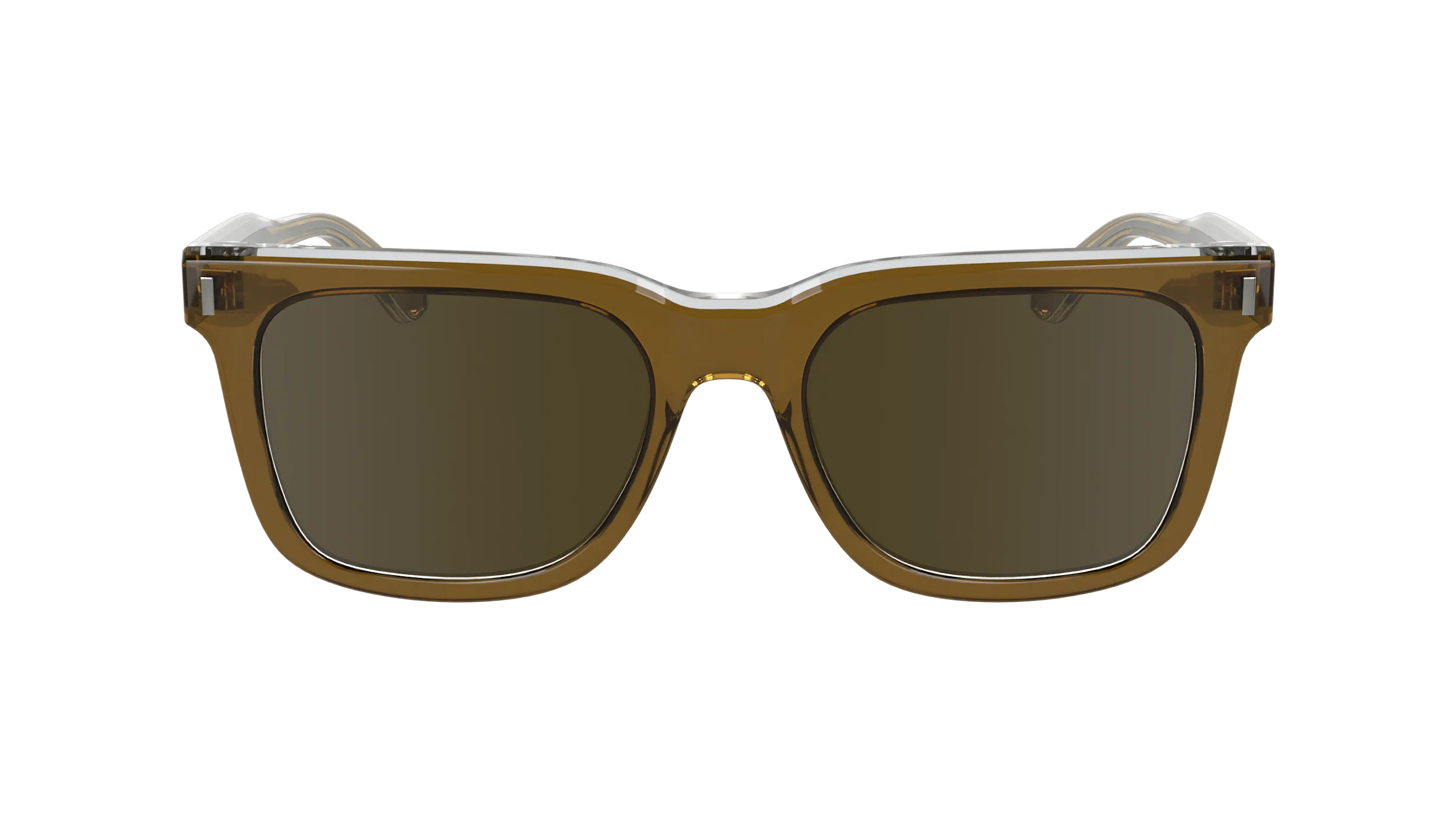 Calvin Klein CK24536S 280 Occhiali da sole Acetato Marrone Squadrata Normale - immagine 2