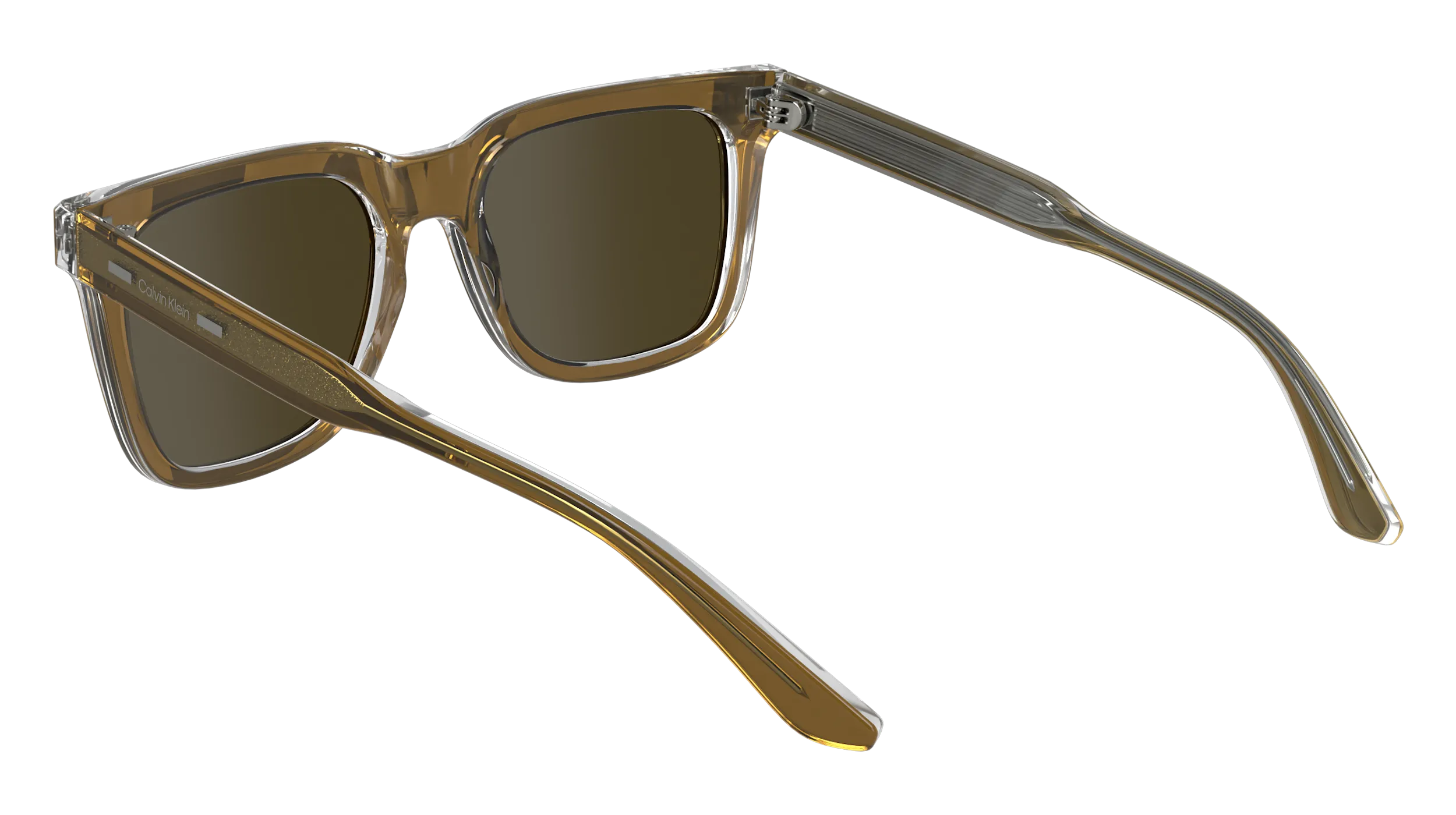 Calvin Klein CK24536S 280 Occhiali da sole Acetato Marrone Squadrata Normale - immagine 3
