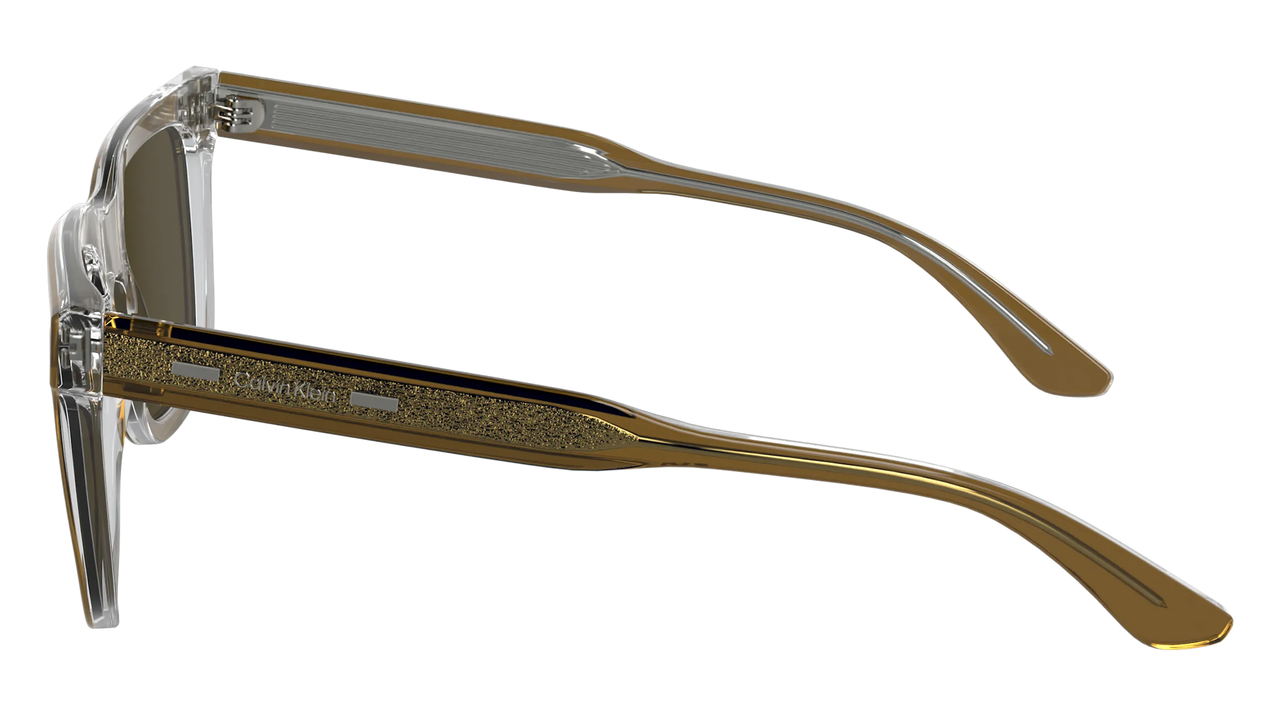 Calvin Klein CK24536S 280 Occhiali da sole Acetato Marrone Squadrata Normale - immagine 4