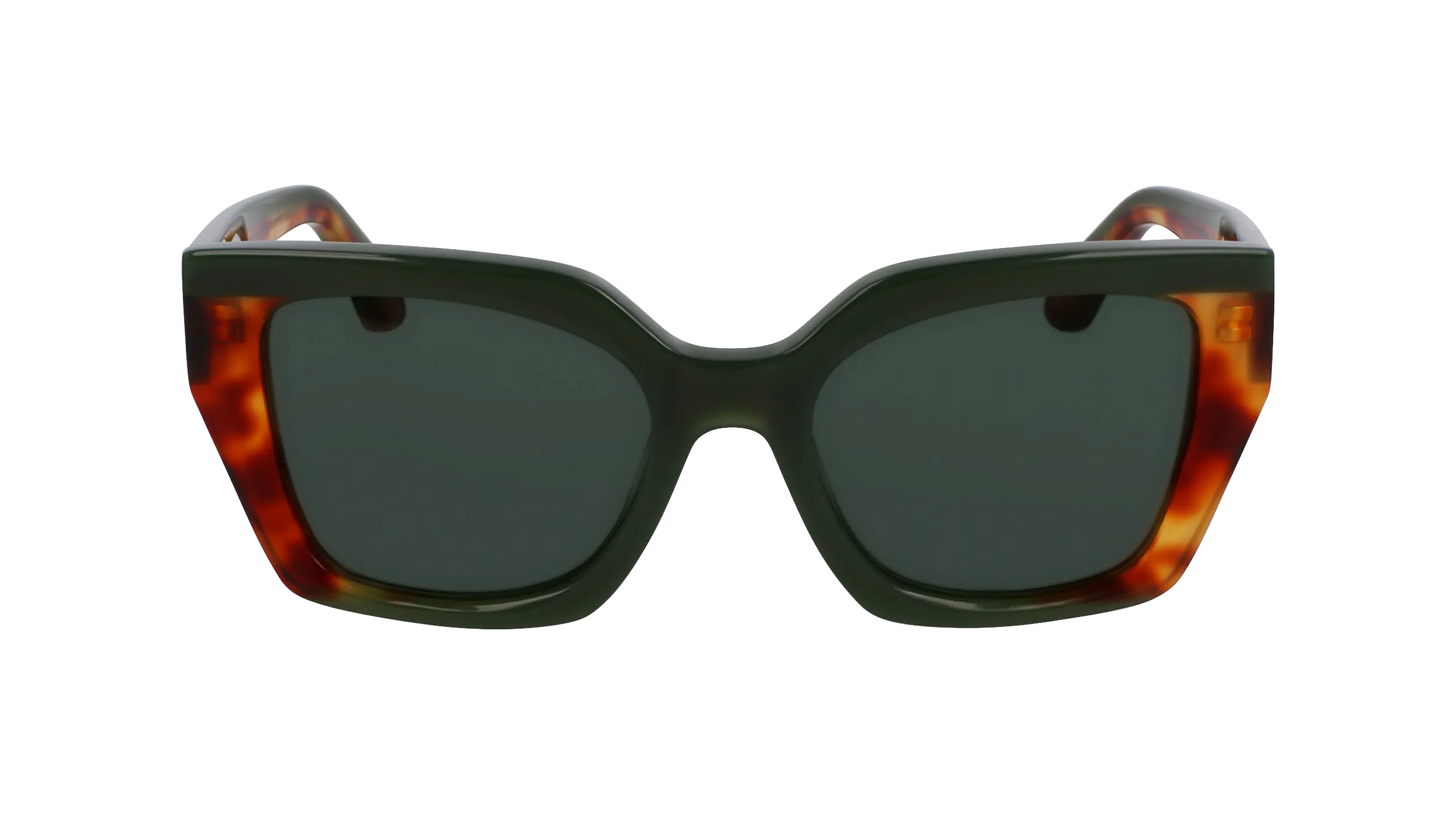 Ferragamo SF2035S 335 Occhiali da sole Acetato Verde Farfalla Normale - immagine 2