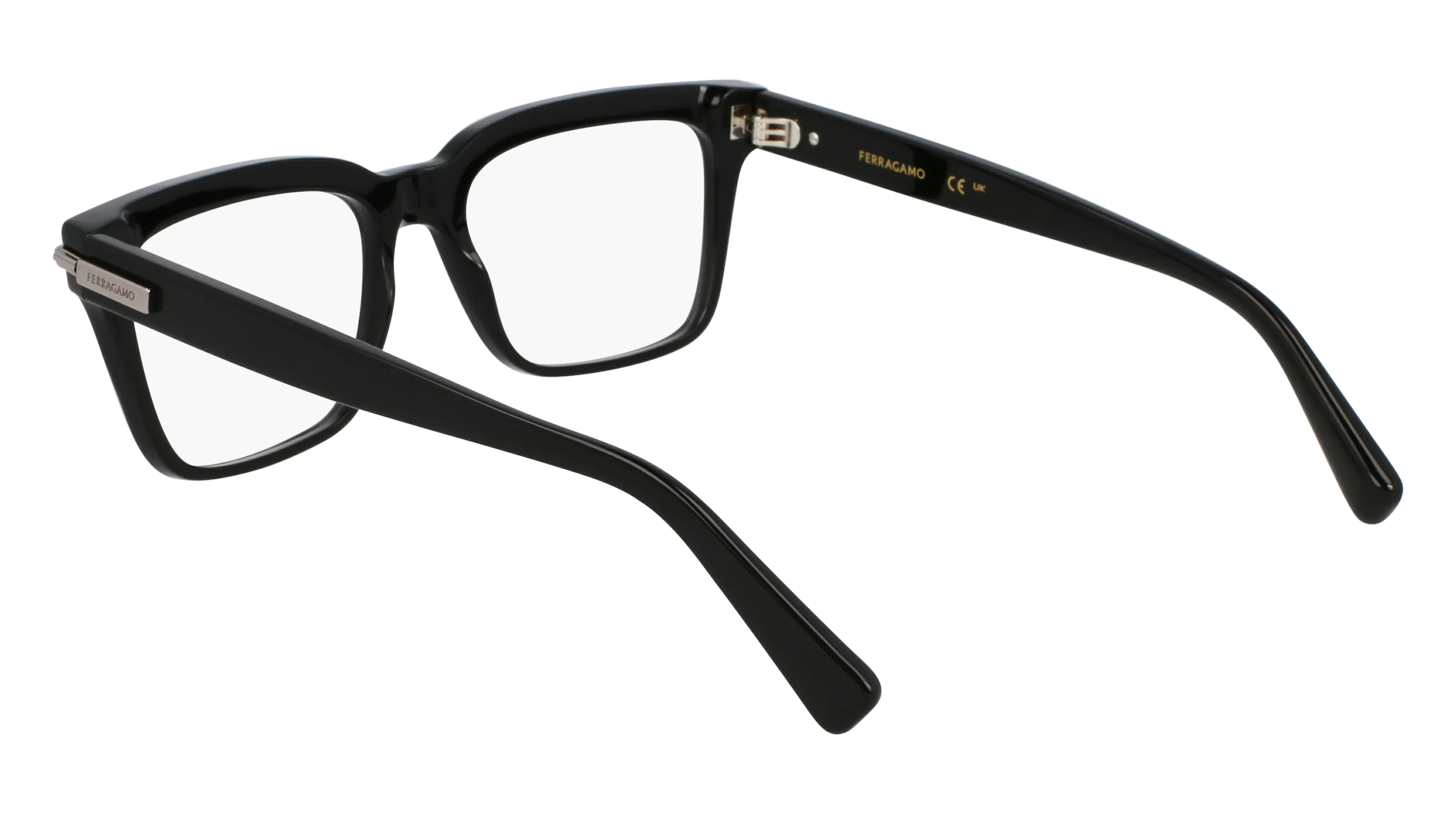 Ferragamo SF3014 001 Montature da vista Acetato Nero Squadrata Normale - immagine 3