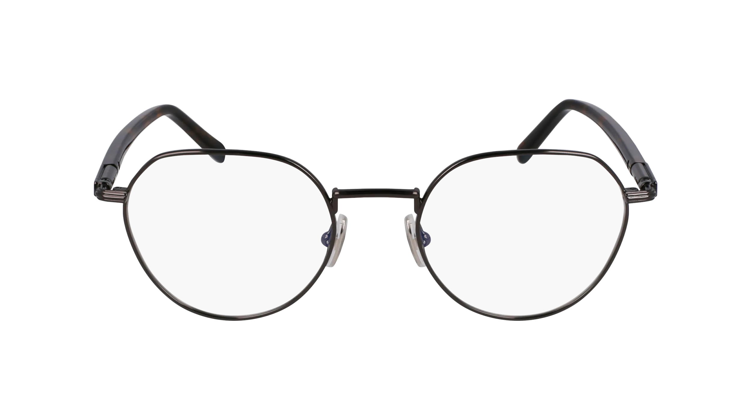 Ferragamo SF2233 027 Montature da vista Acetato Rutenio Rotonda Normale - immagine 2