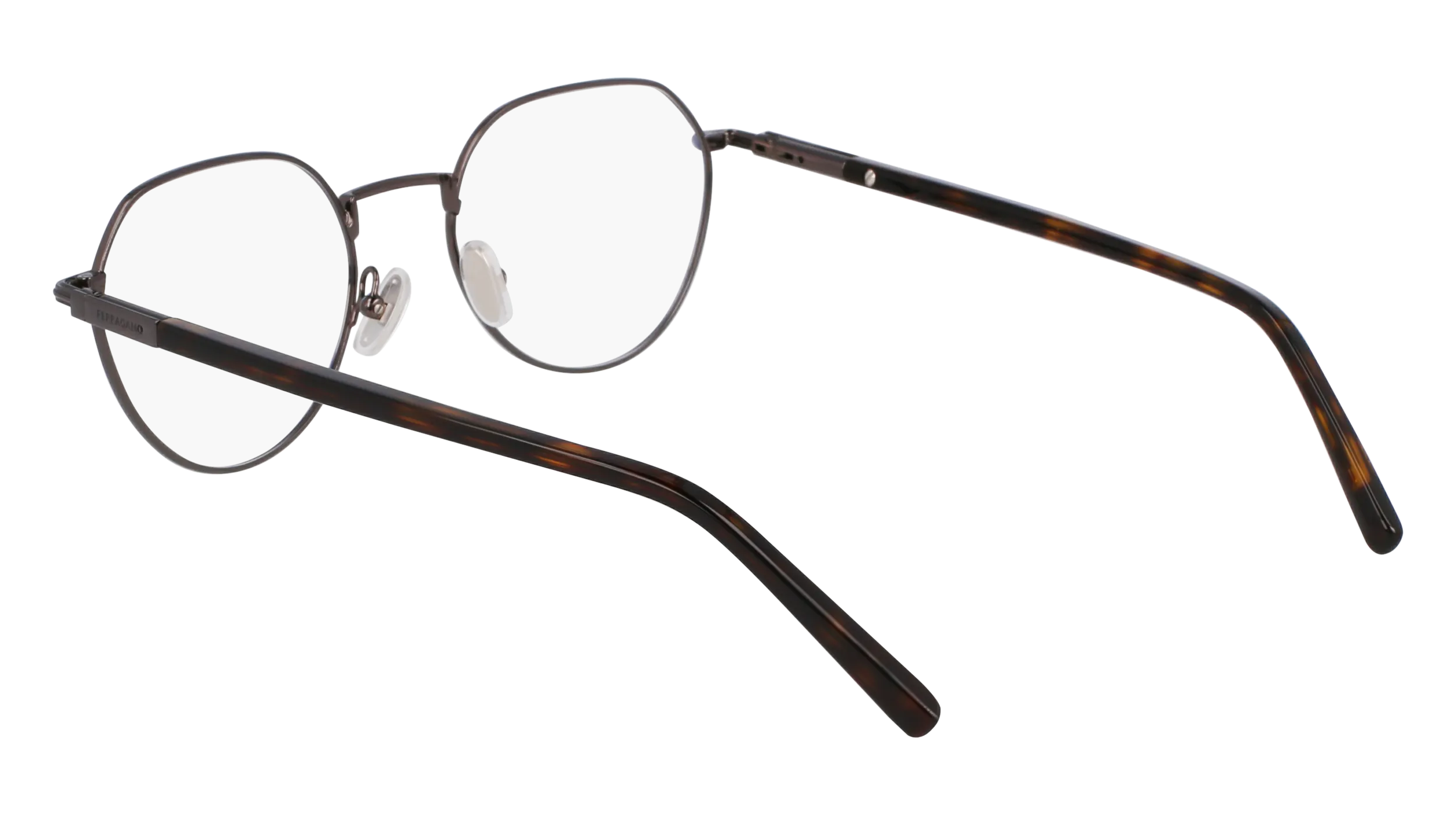 Ferragamo SF2233 027 Montature da vista Acetato Rutenio Rotonda Normale - immagine 3