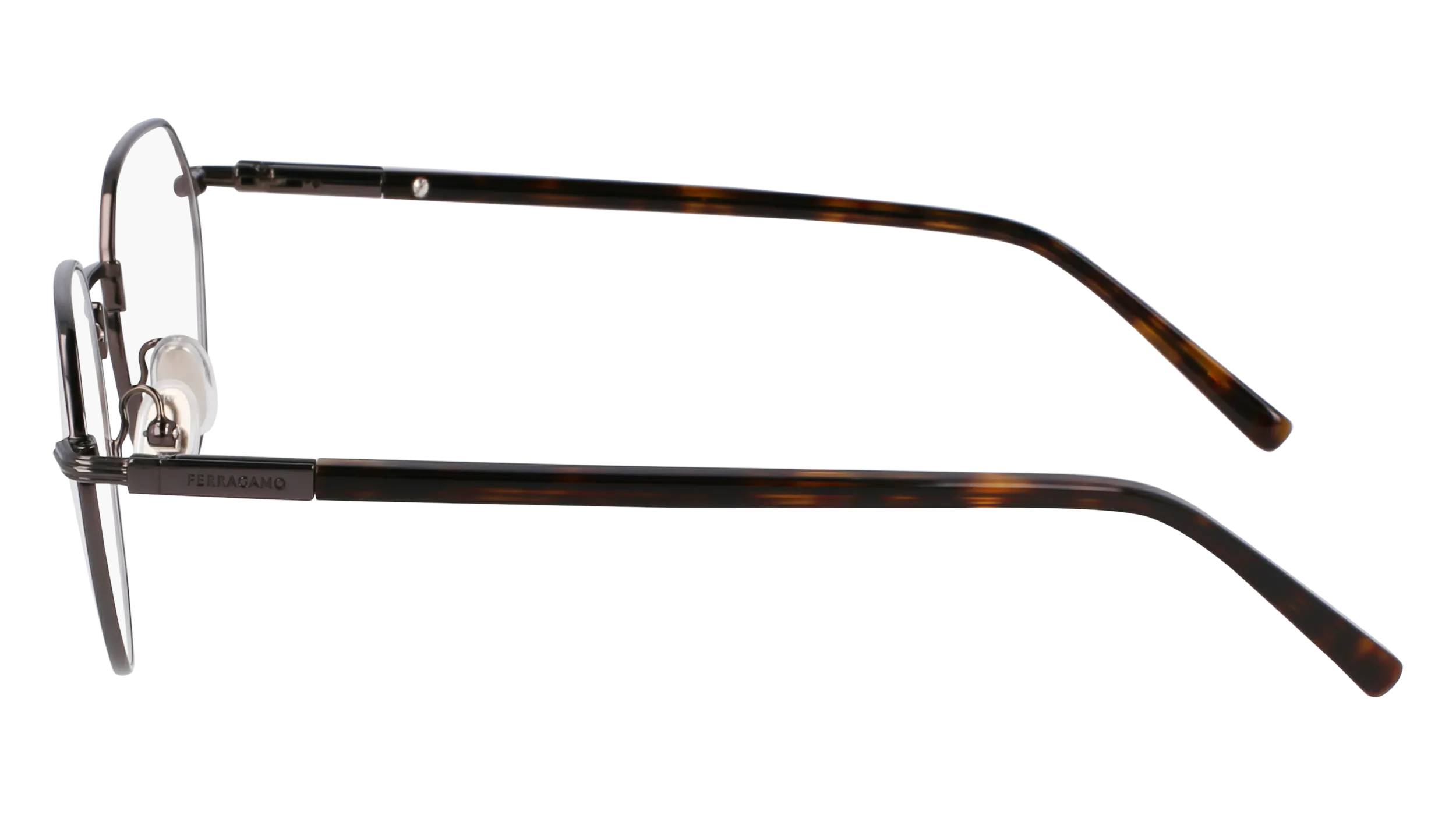 Ferragamo SF2233 027 Montature da vista Acetato Rutenio Rotonda Normale - immagine 4