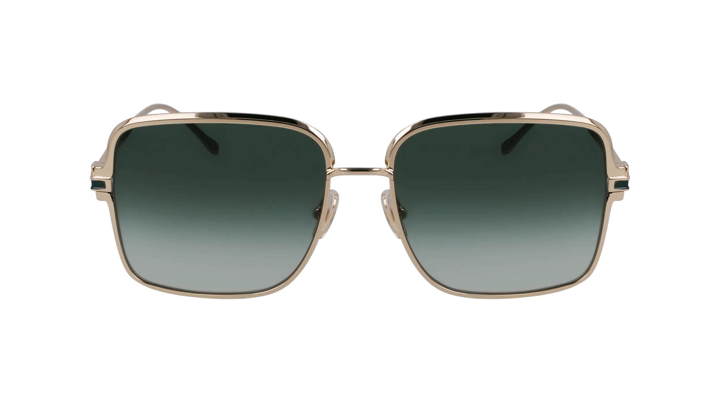 Ferragamo SF317S 750 Occhiali da sole Metallo Oro Squadrata Normale Sfumato - immagine 2