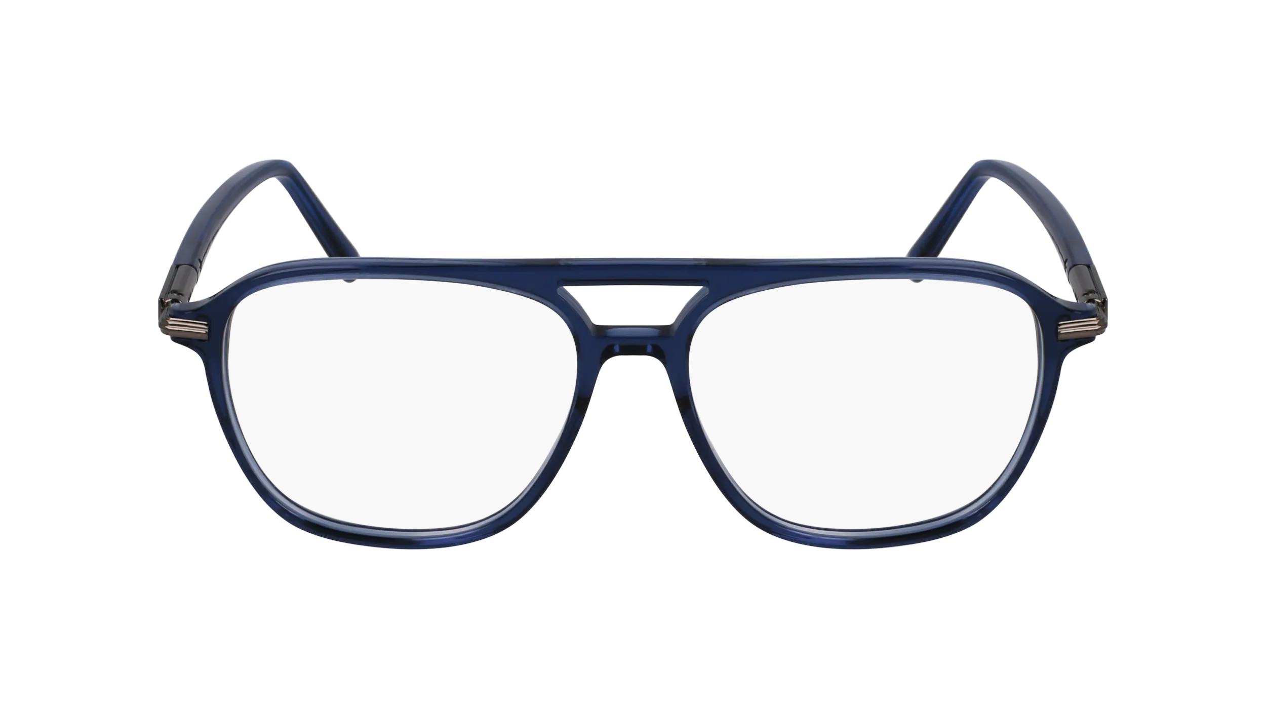 Ferragamo SF3006 432 Montature da vista Acetato Blu Squadrata Normale - immagine 2