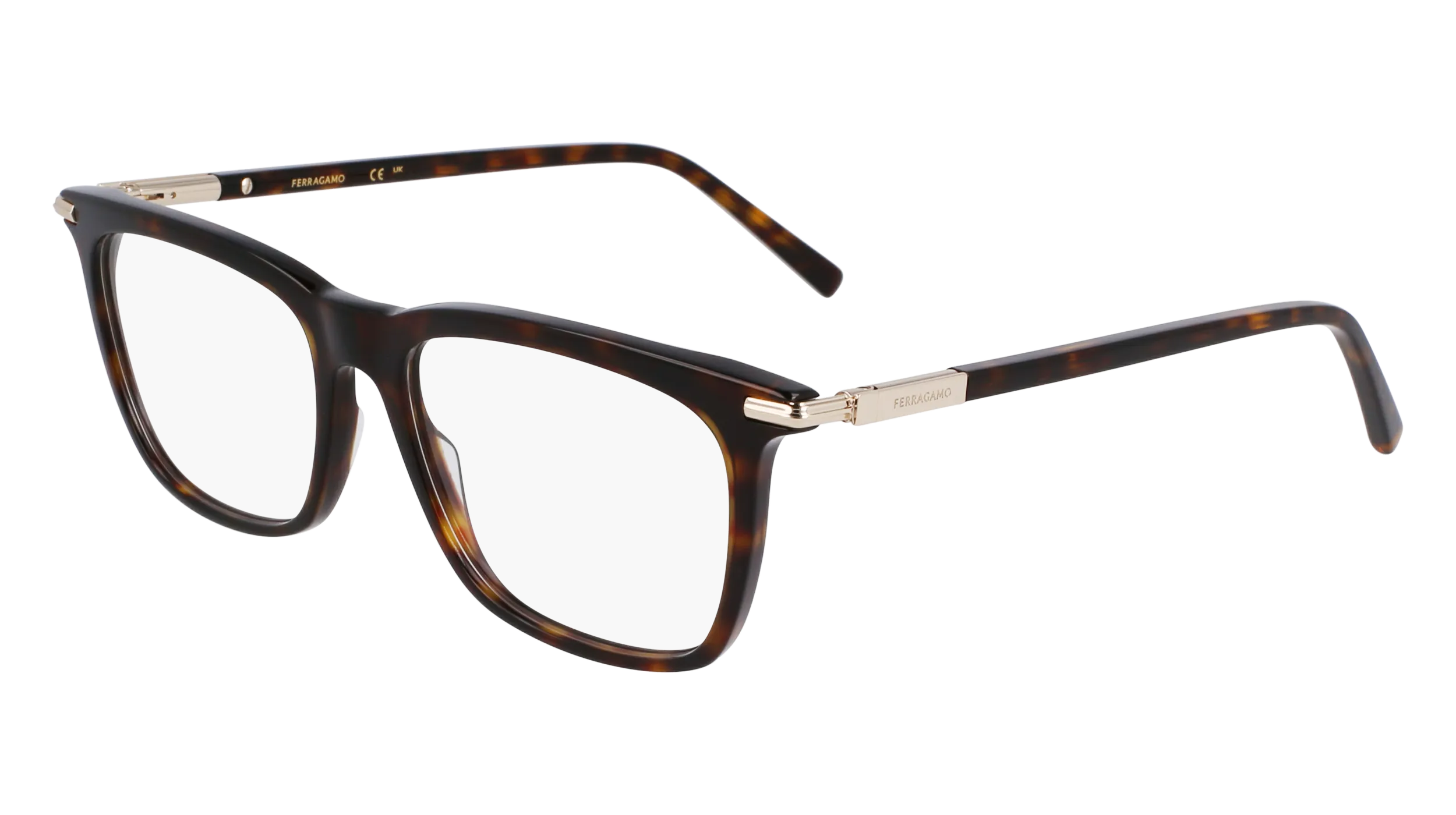Ferragamo SF3007 242 Montature da vista Acetato Havana Squadrata Normale - immagine 1