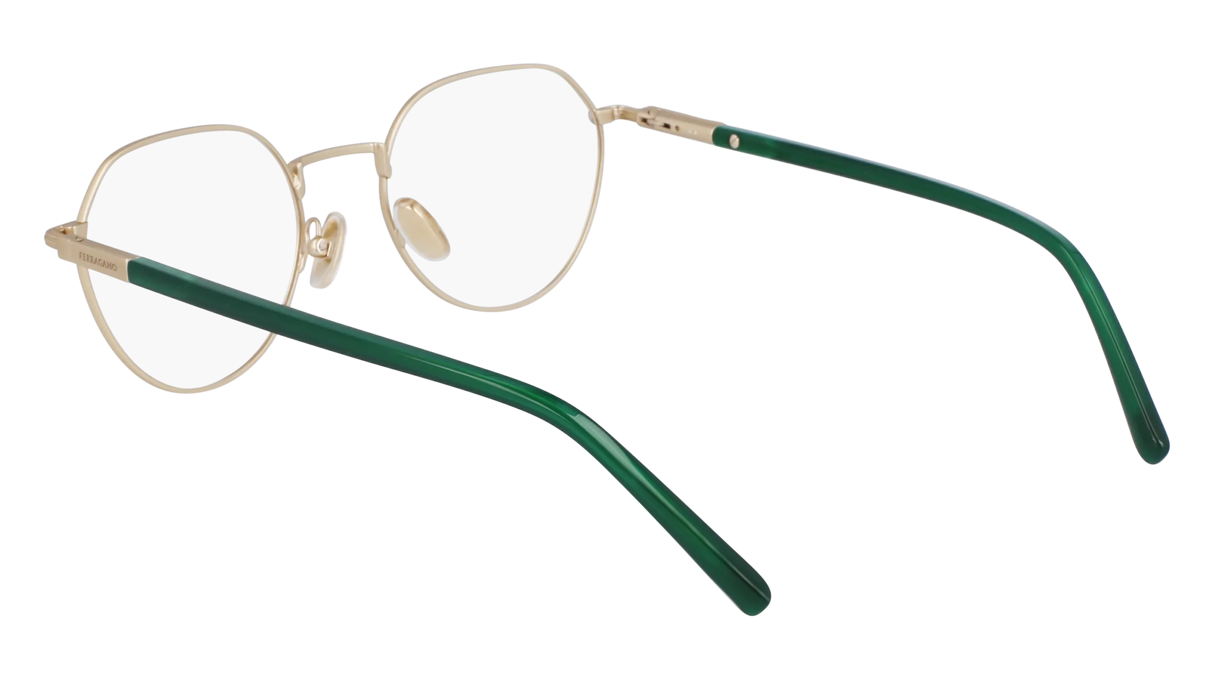 Ferragamo SF2233 711 Montature da vista Acetato Oro Rotonda Normale - immagine 3