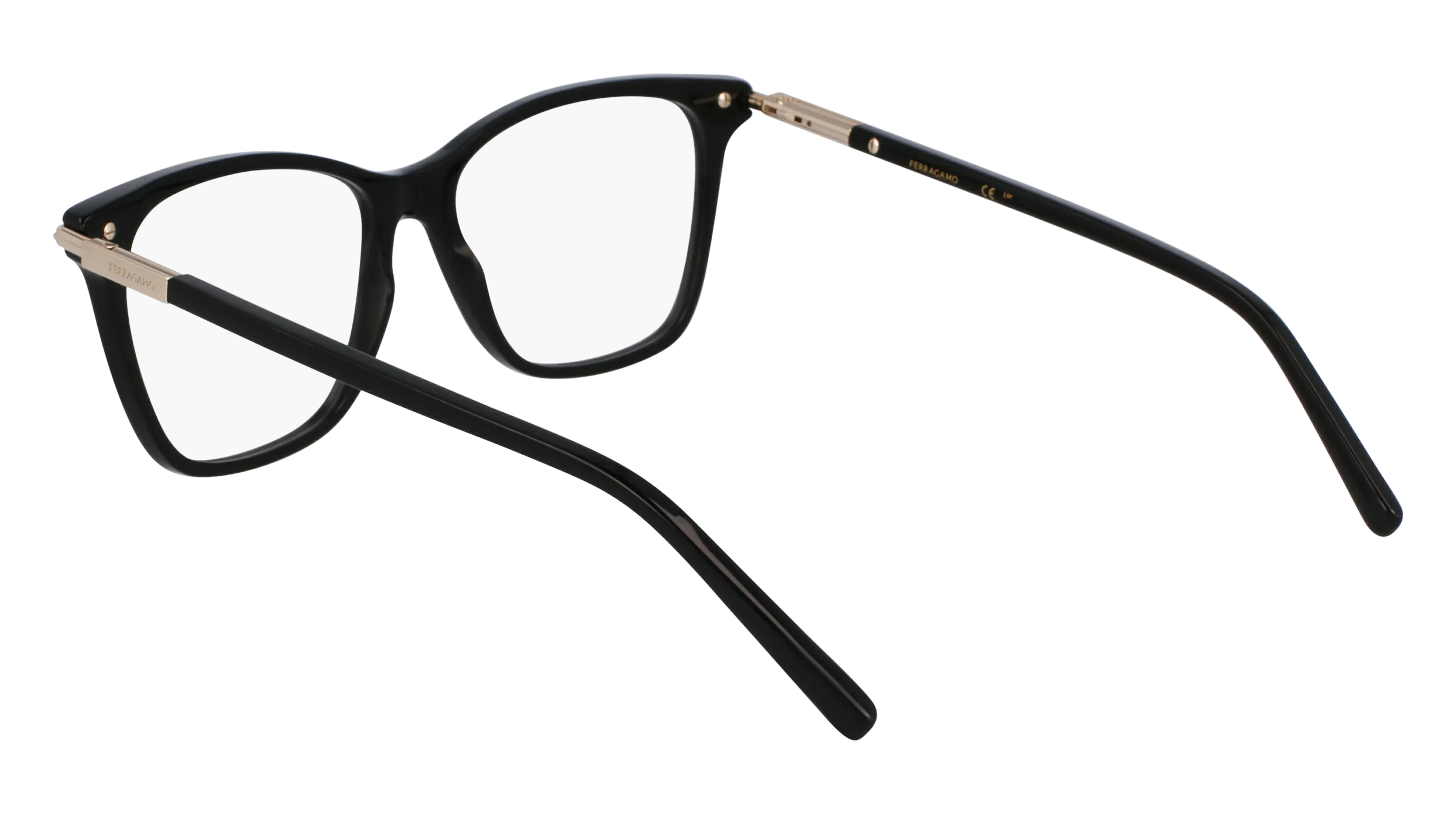 Ferragamo SF3013 001 Montature da vista Acetato Nero Squadrata Normale - immagine 3