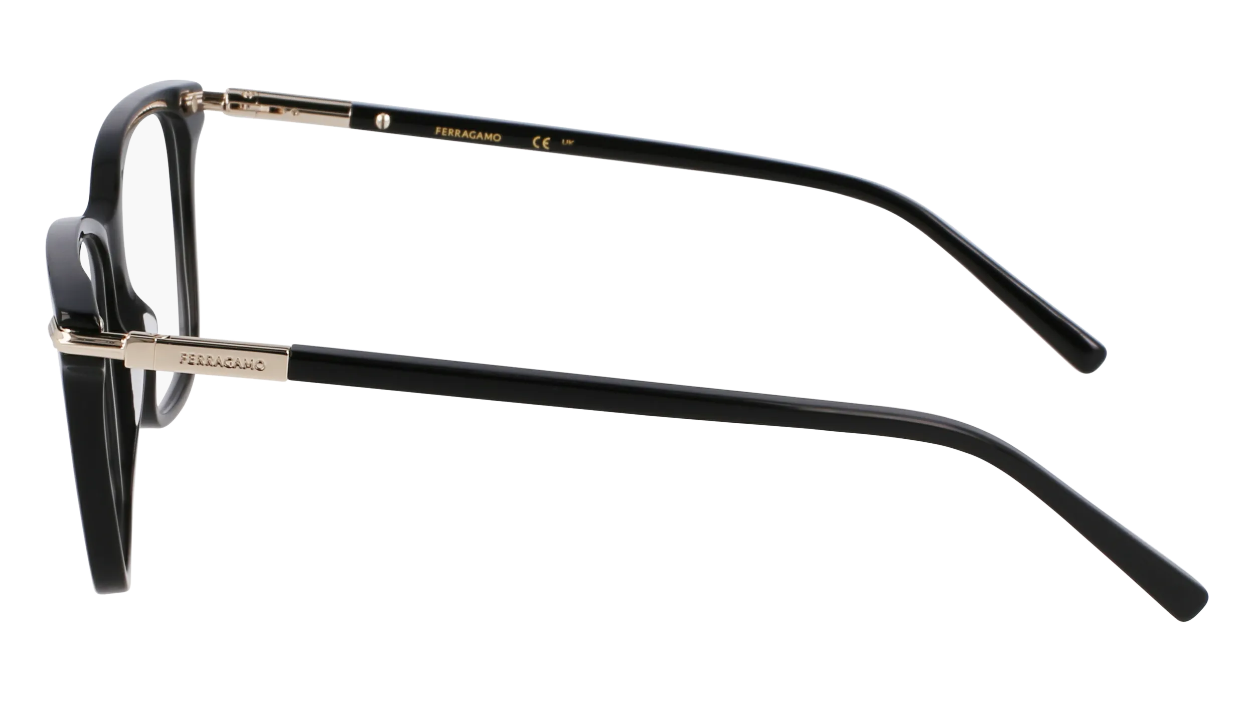 Ferragamo SF3013 001 Montature da vista Acetato Nero Squadrata Normale - immagine 4