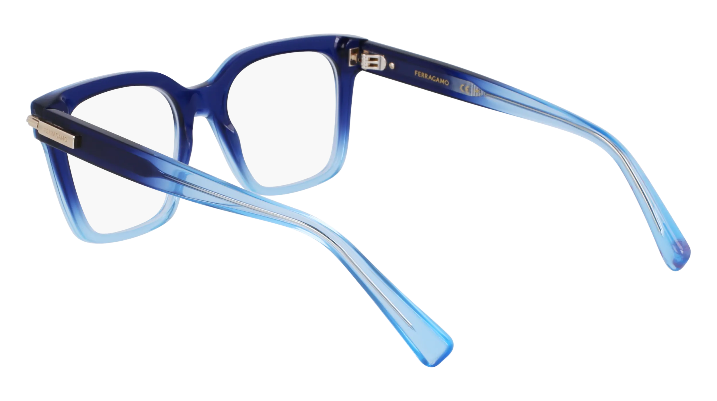 Ferragamo SF3009 415 Montature da vista Acetato Blu Squadrata Normale - immagine 3